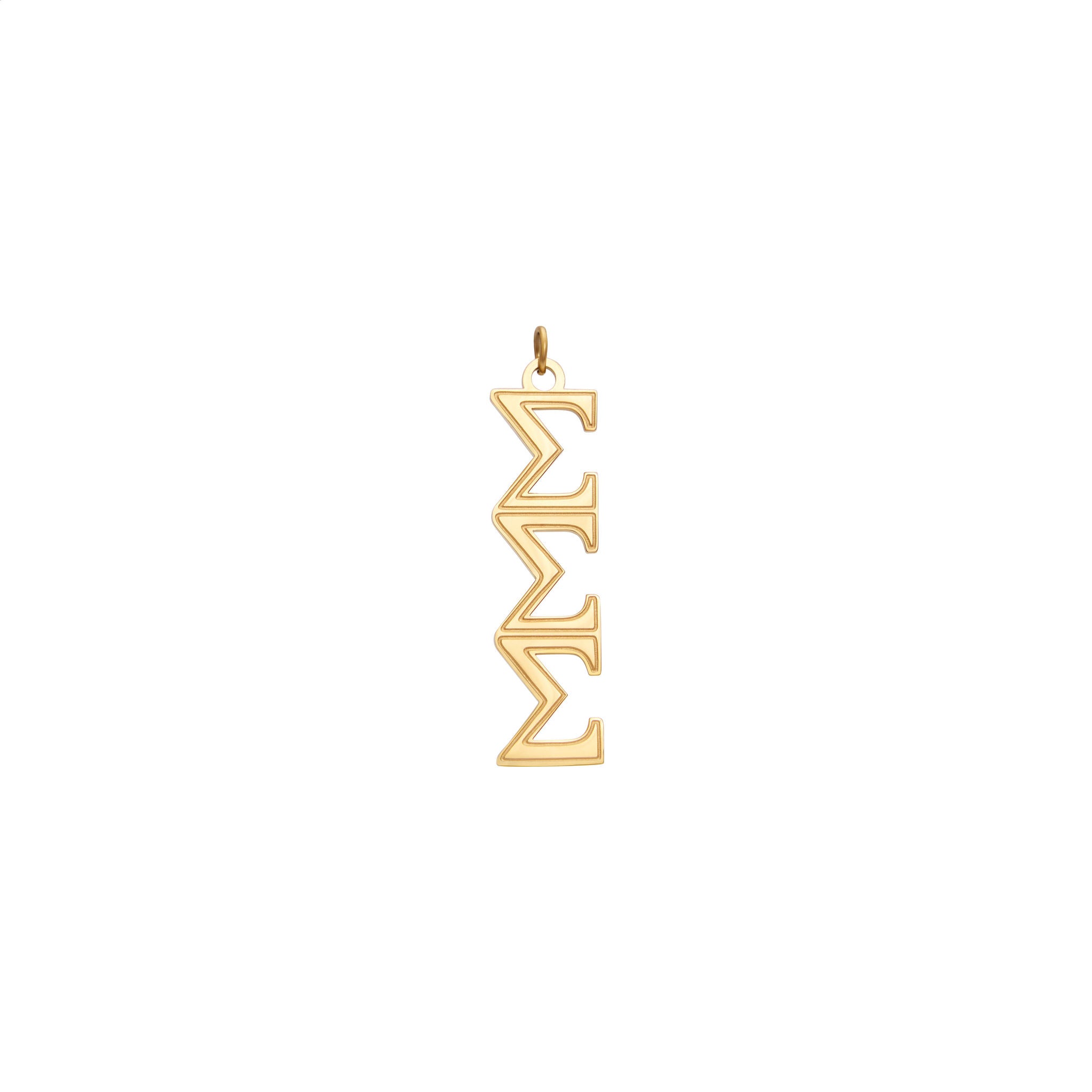 Gold Sorority Greek Letters Charms