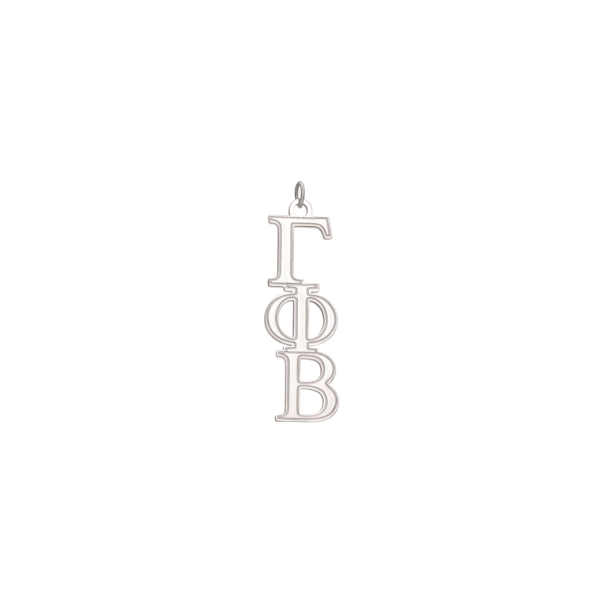 Silver Sorority Greek Letter Charms