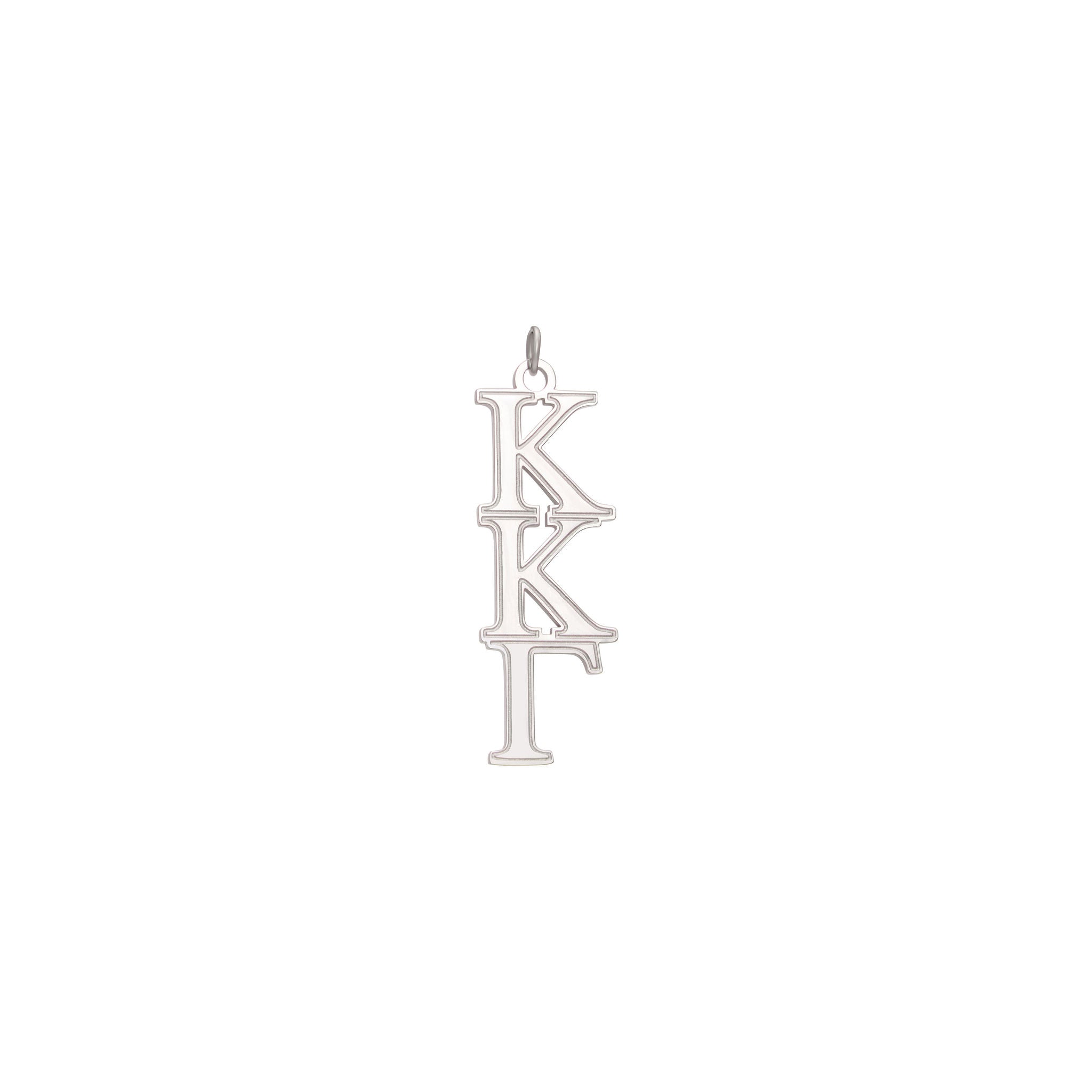 Silver Sorority Greek Letter Charms