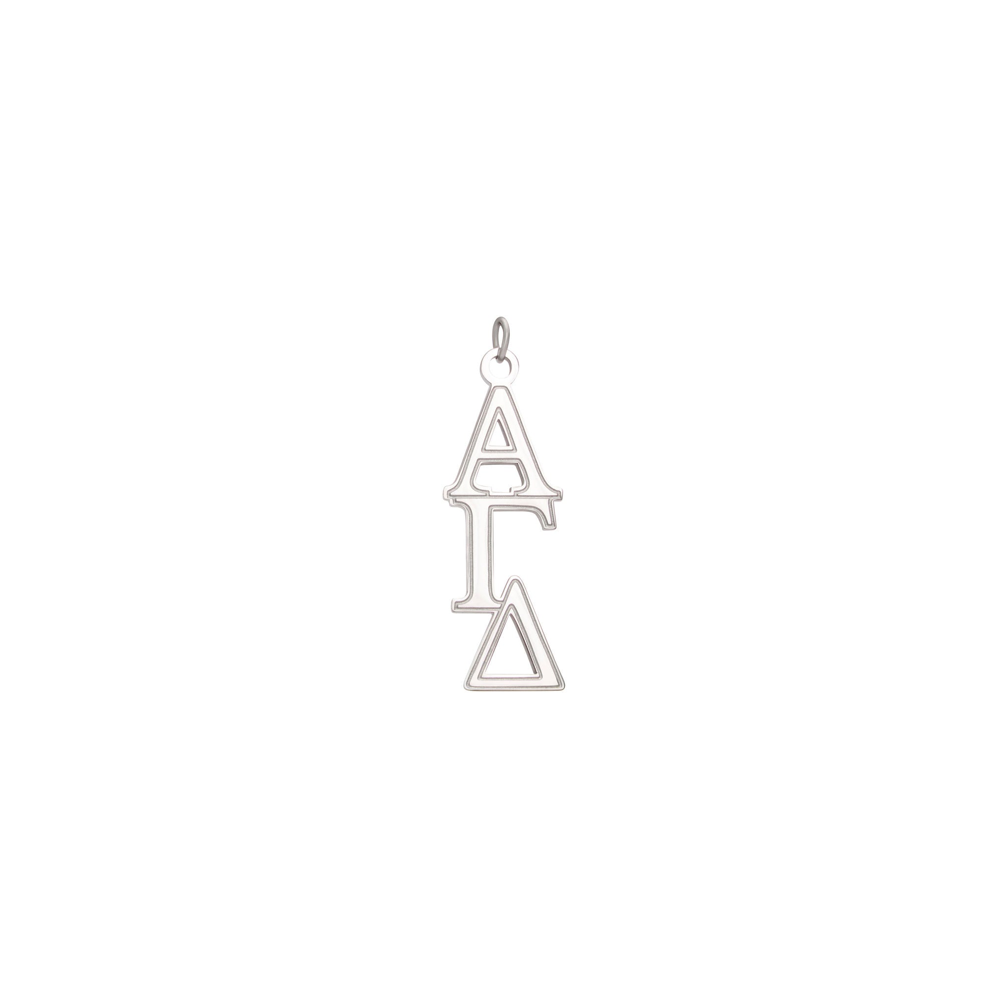 Silver Sorority Greek Letter Charms