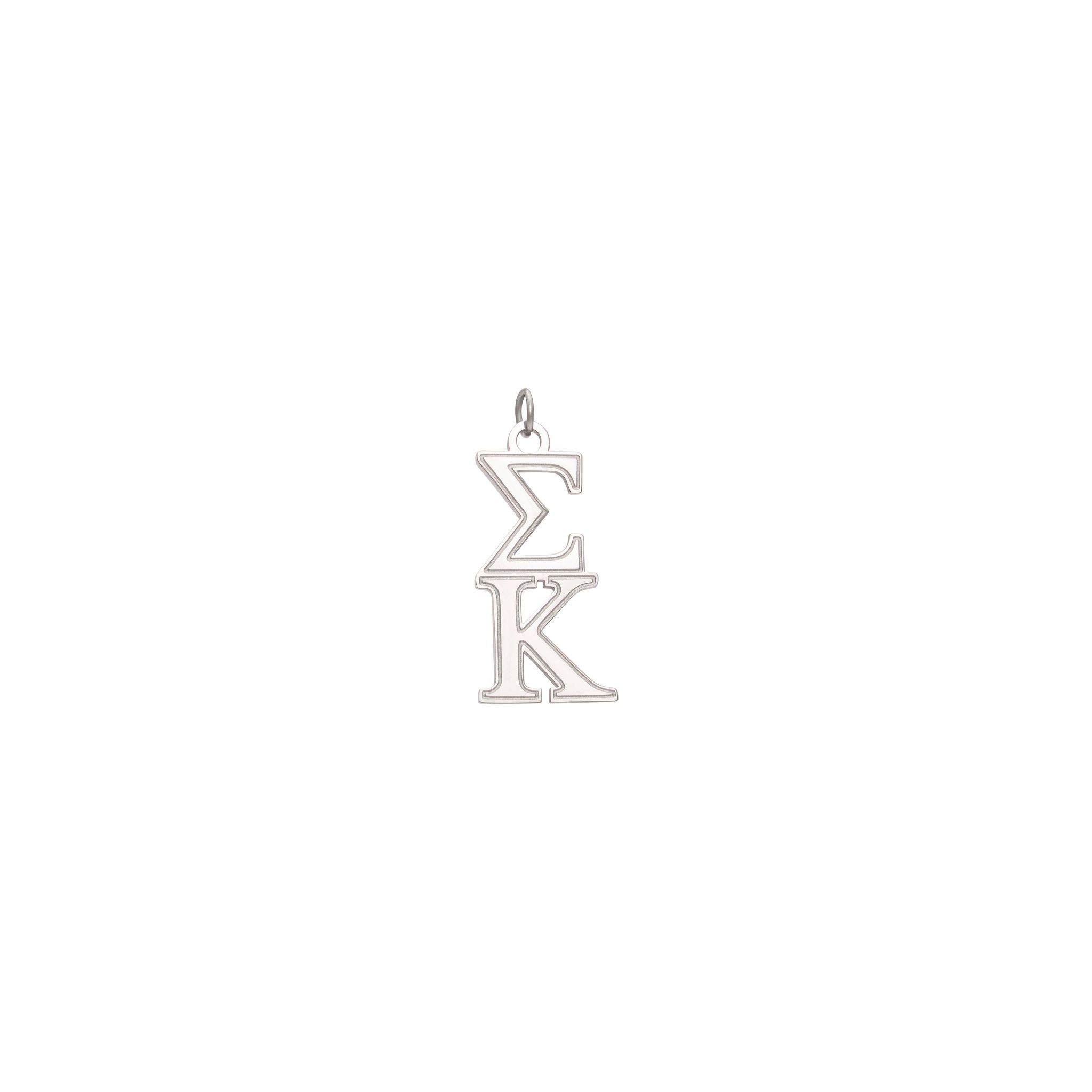 Silver Sorority Greek Letter Charms