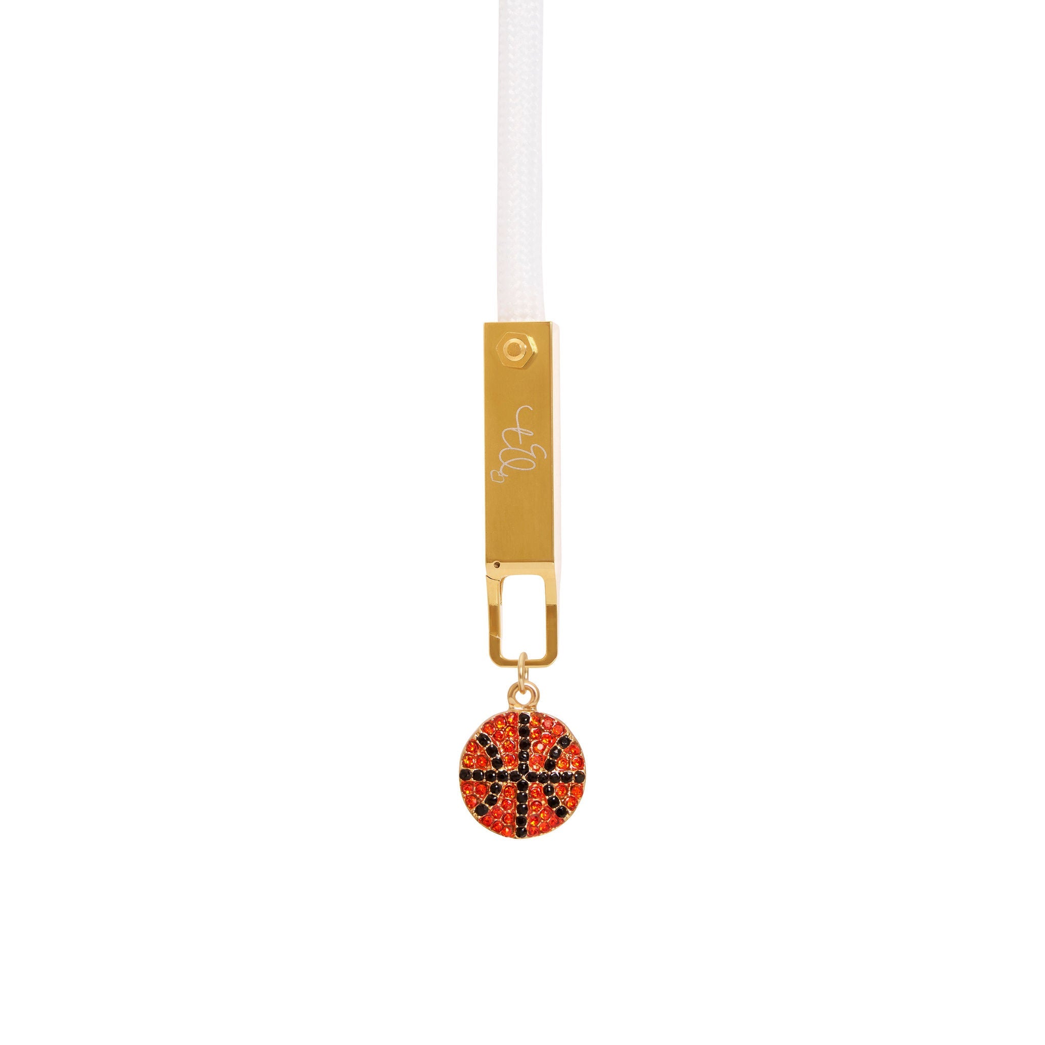 Basketball Zircon Charm