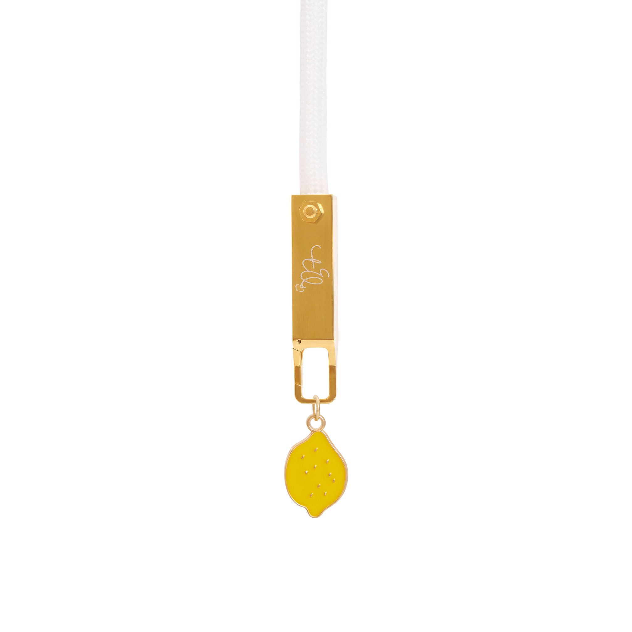 lemon fruit pendant charm The Ends drawstring jewelry