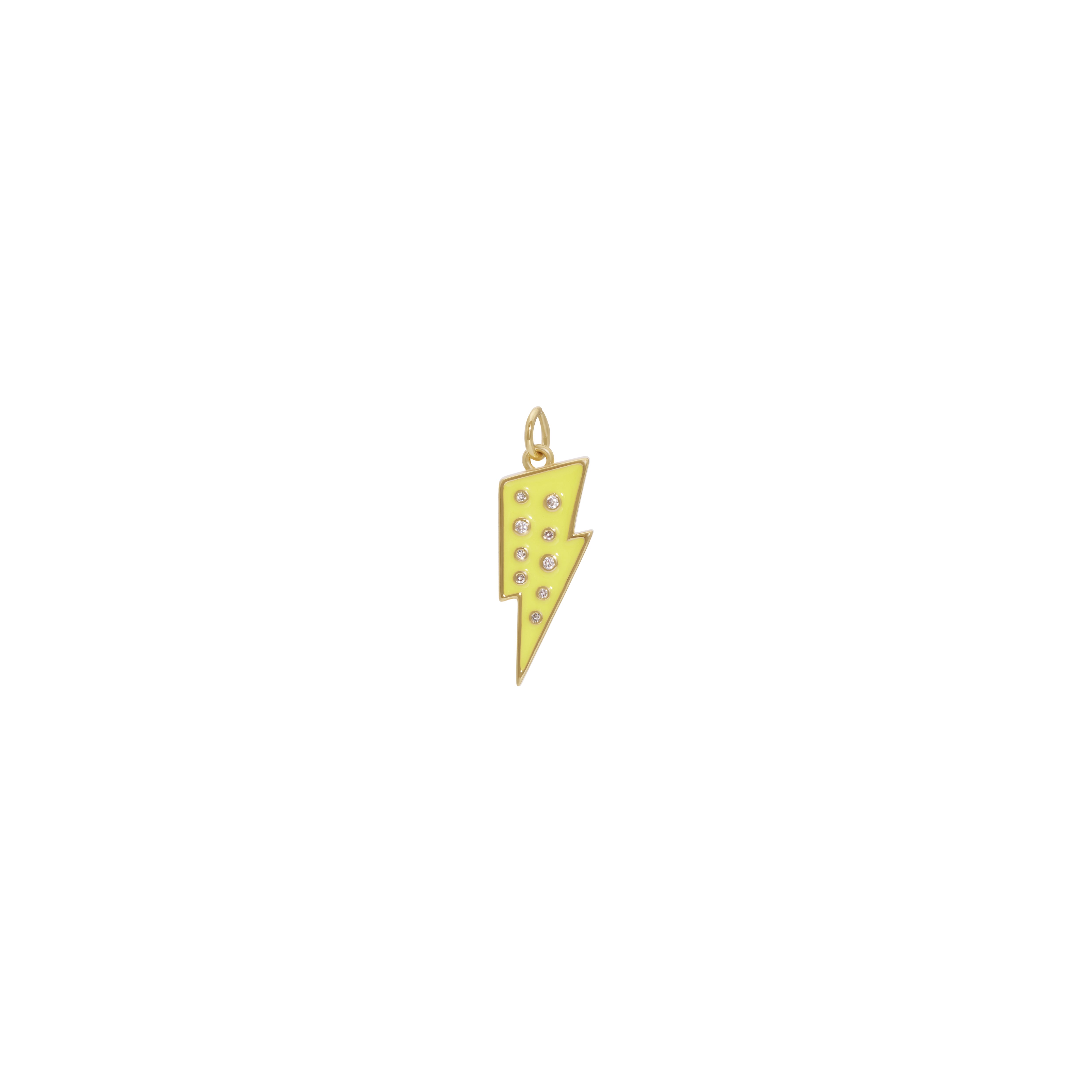 Gold Lightning Bolt Charm