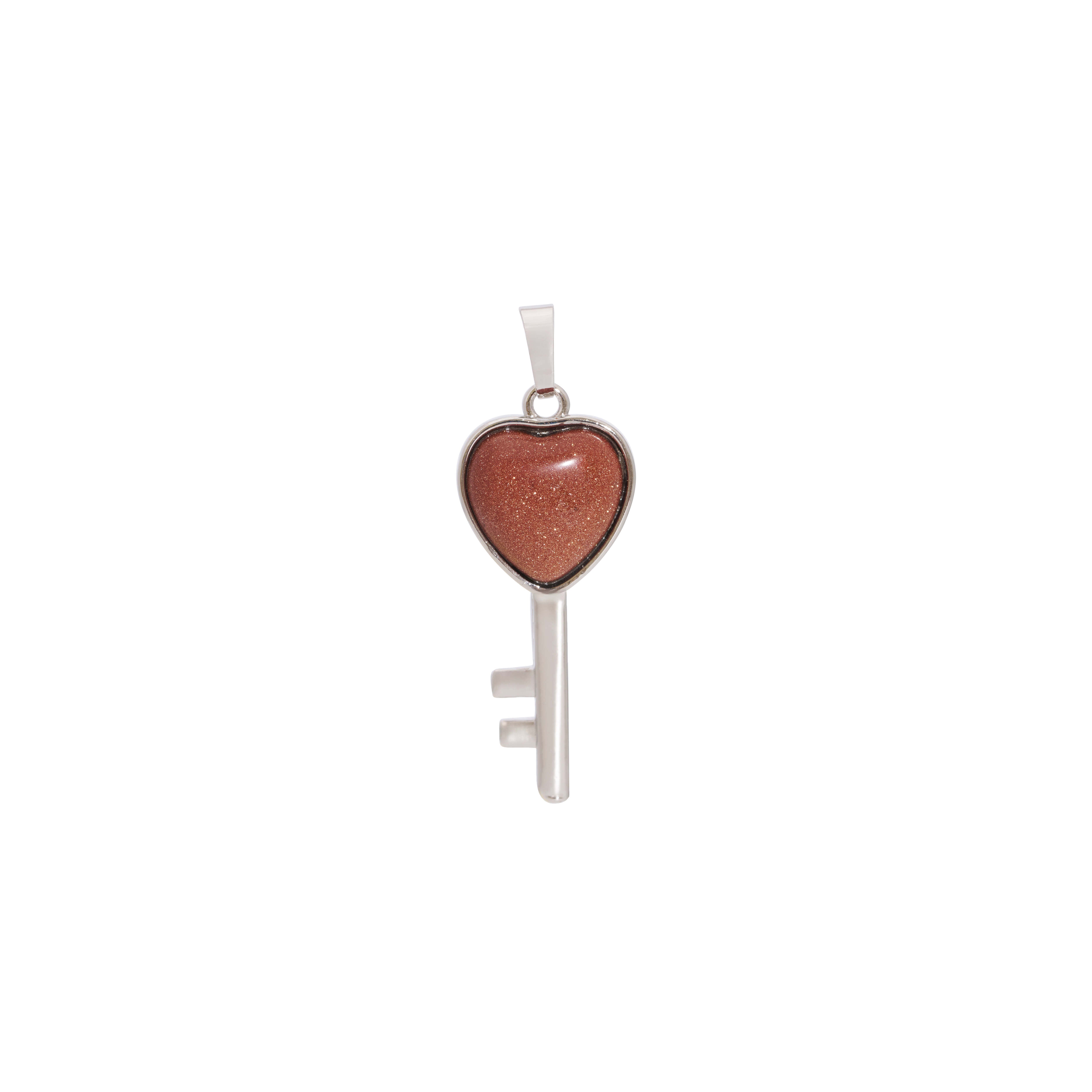 Silver Key To Your Heart Charm