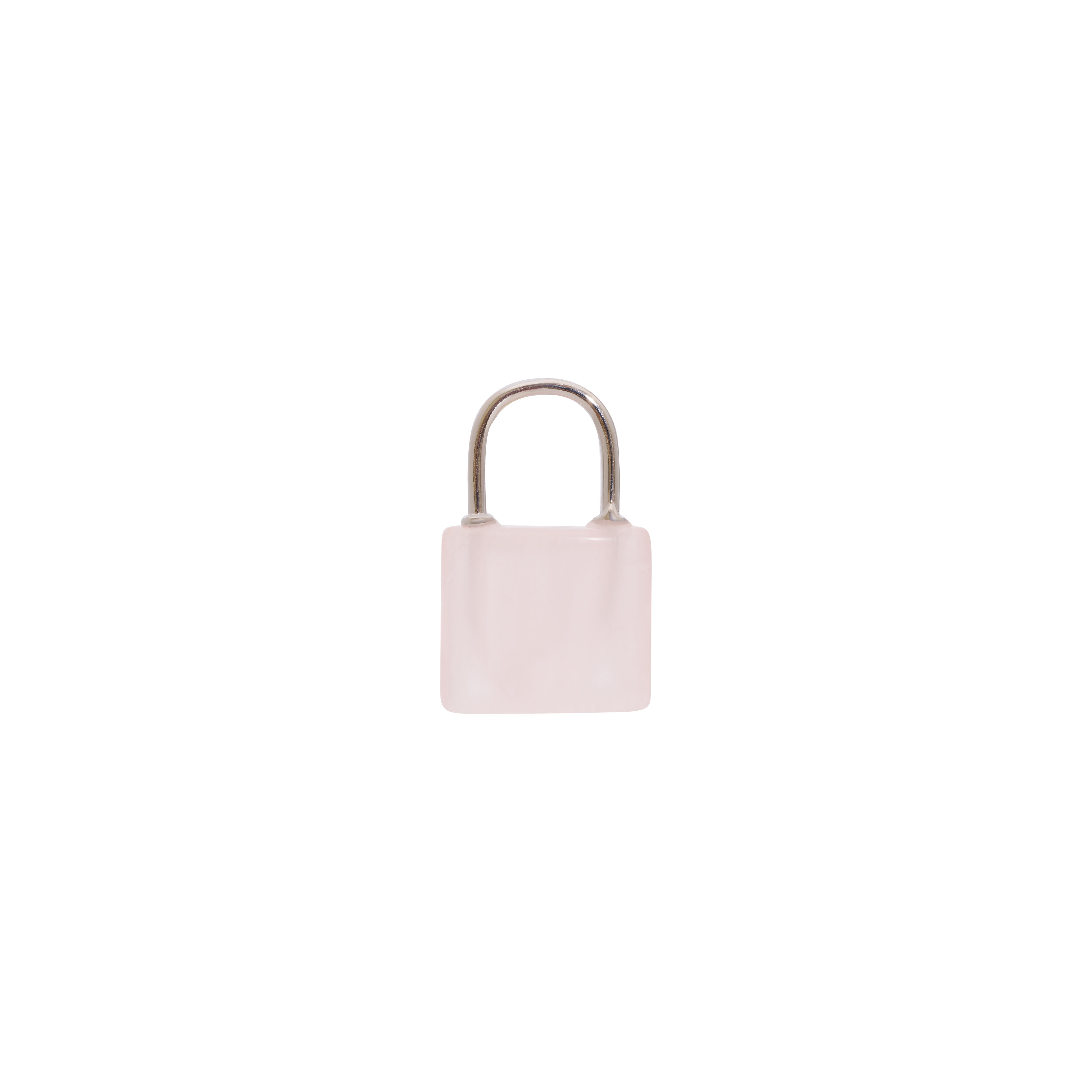 Silver Stone Lock Charms