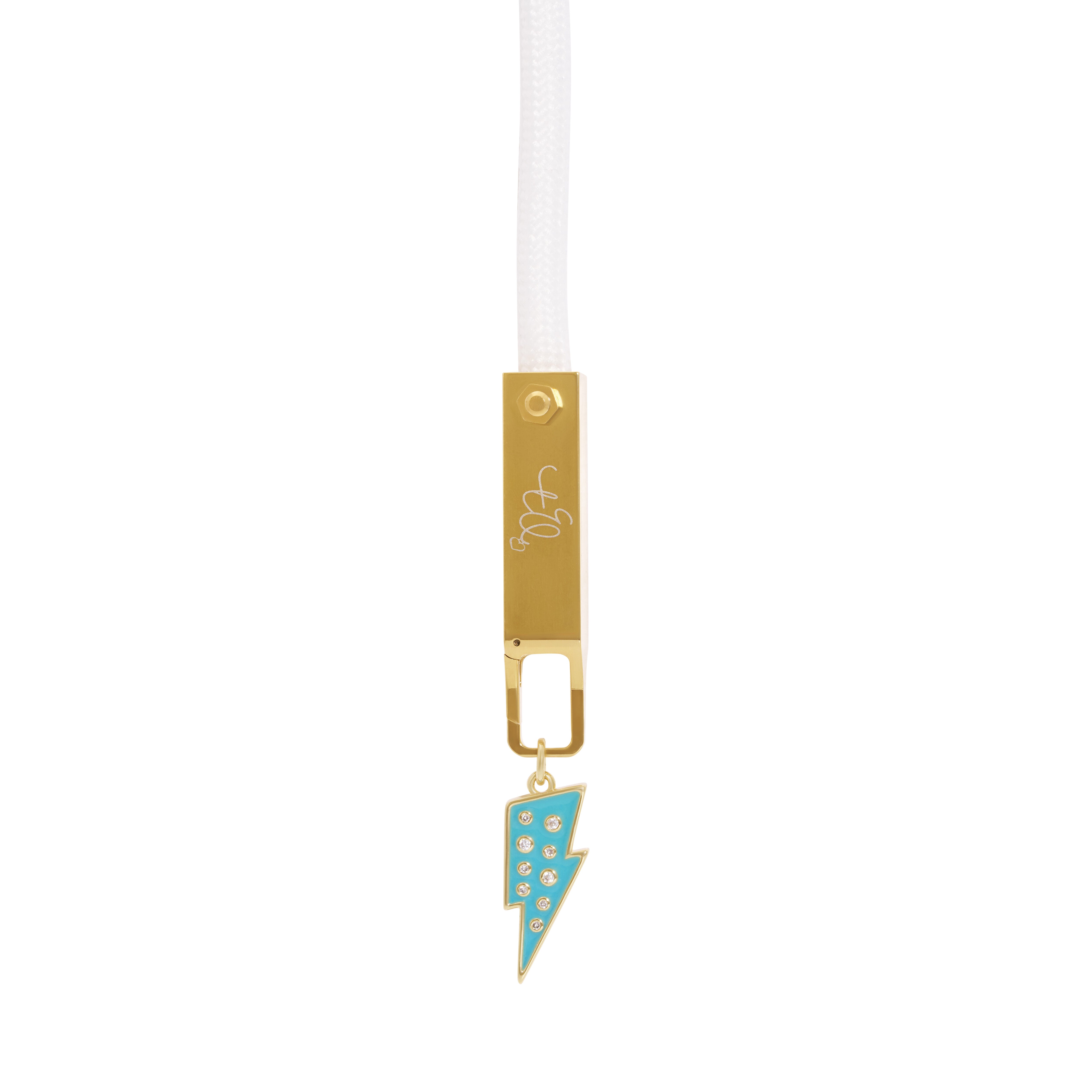 Gold Lightning Bolt Charm