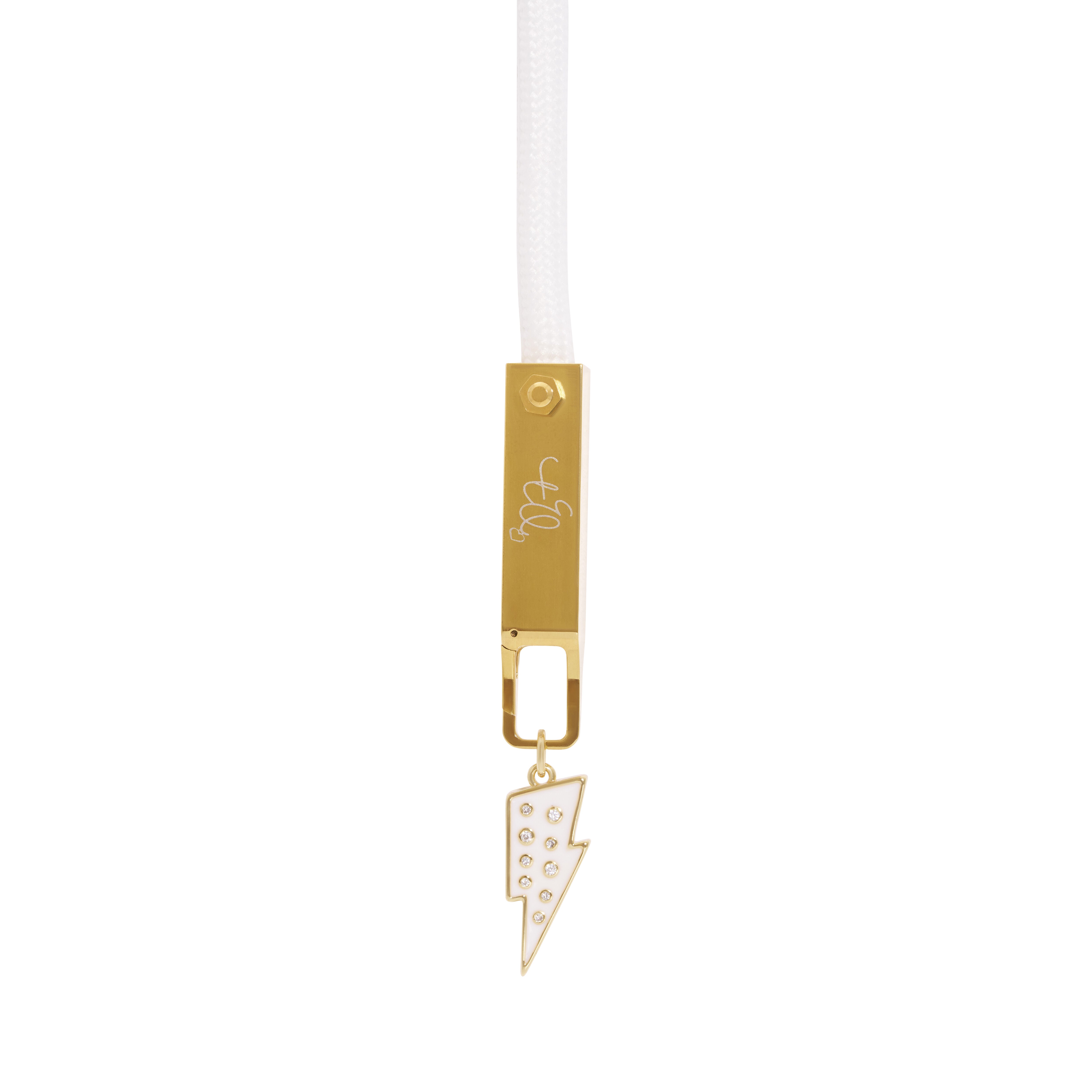 Gold Lightning Bolt Charm