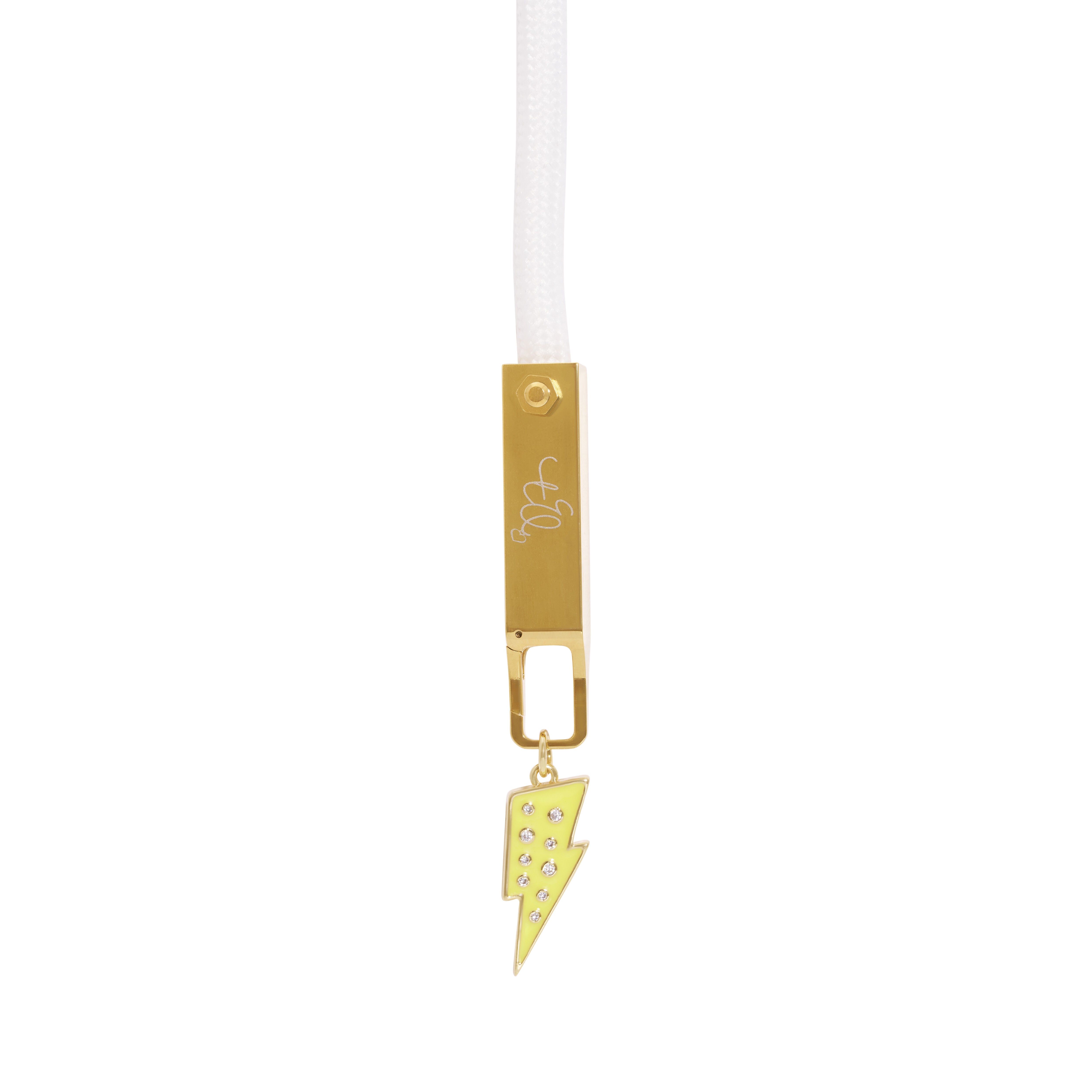 Gold Lightning Bolt Charm