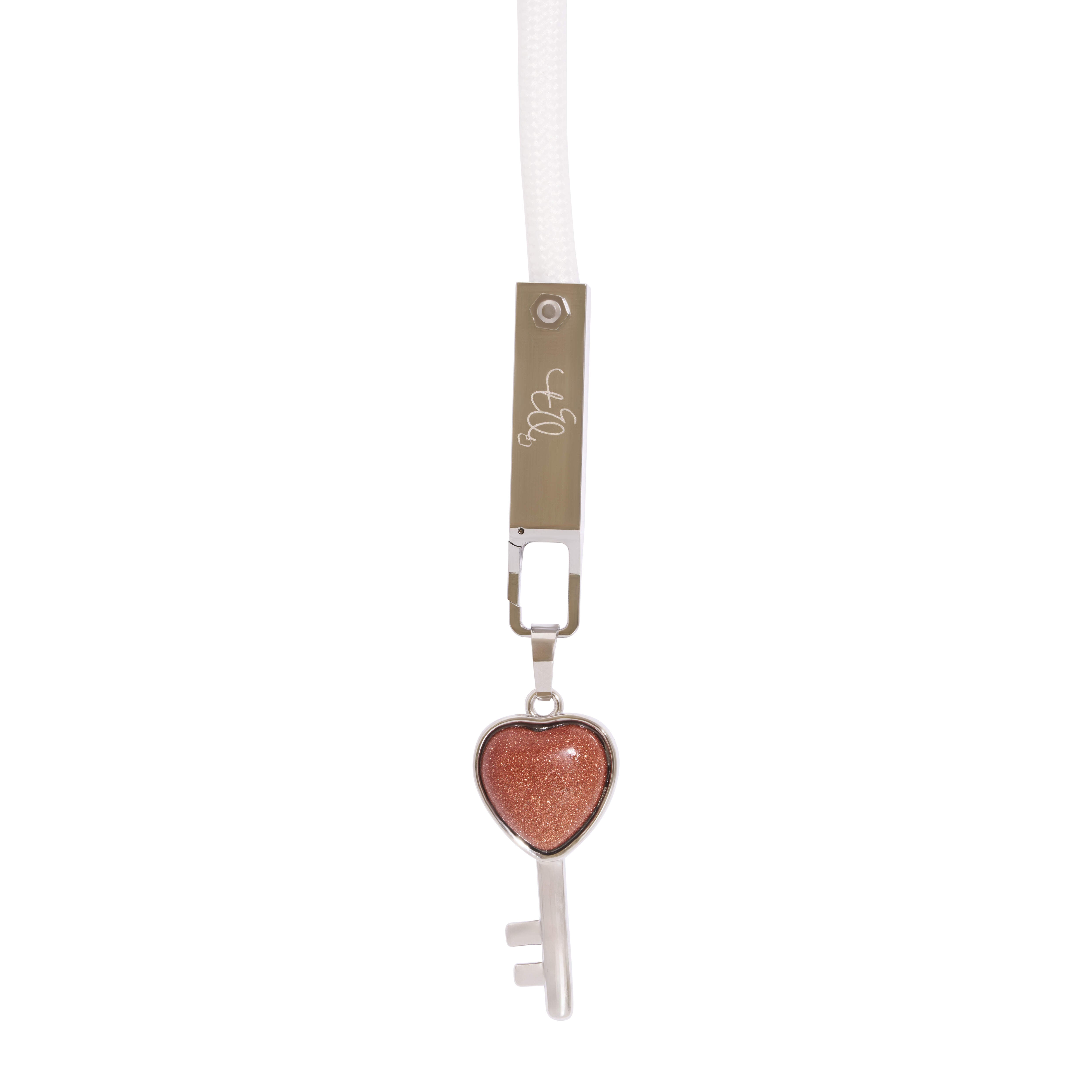 Silver Key To Your Heart Charm