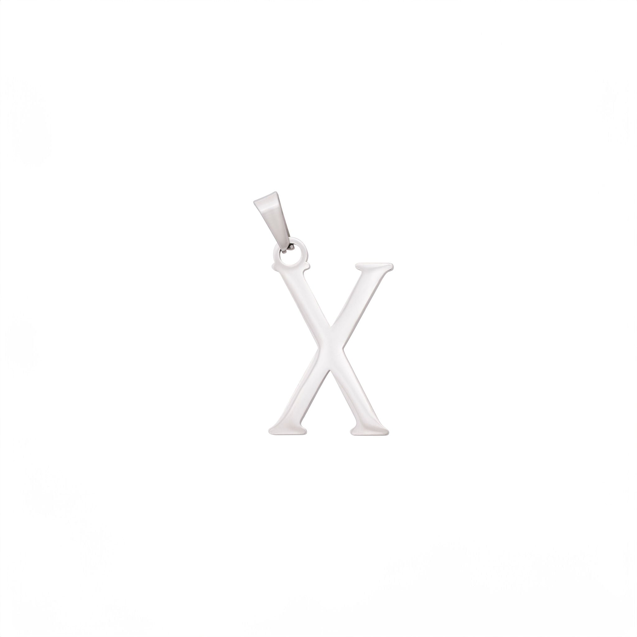 Bold Silver Letter Charms A-Z
