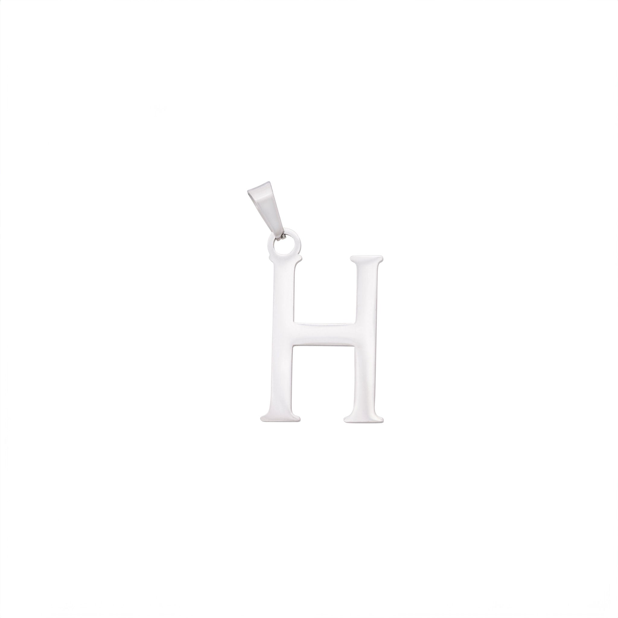 Bold Silver Letter Charms A-Z