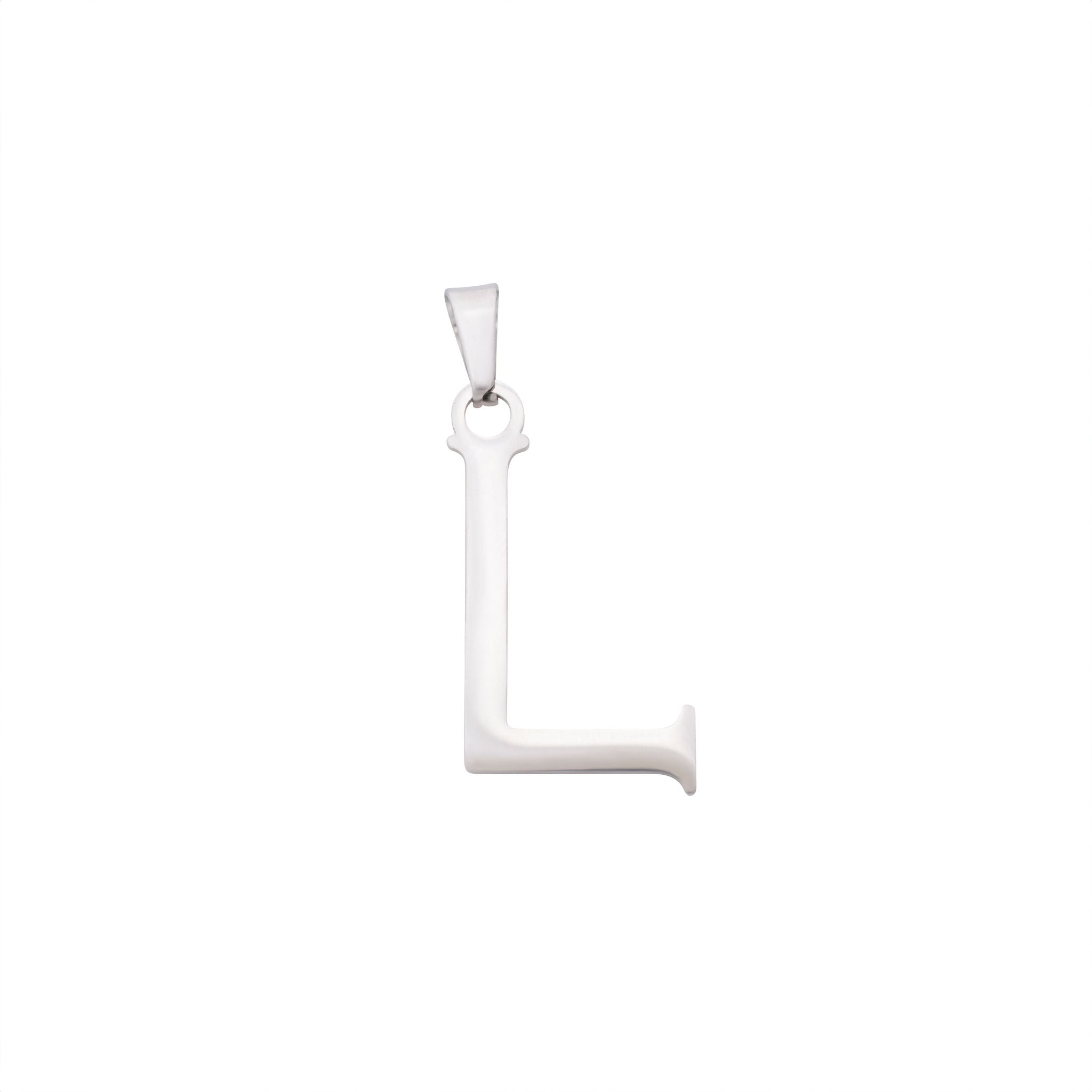 Bold Silver Letter Charms A-Z