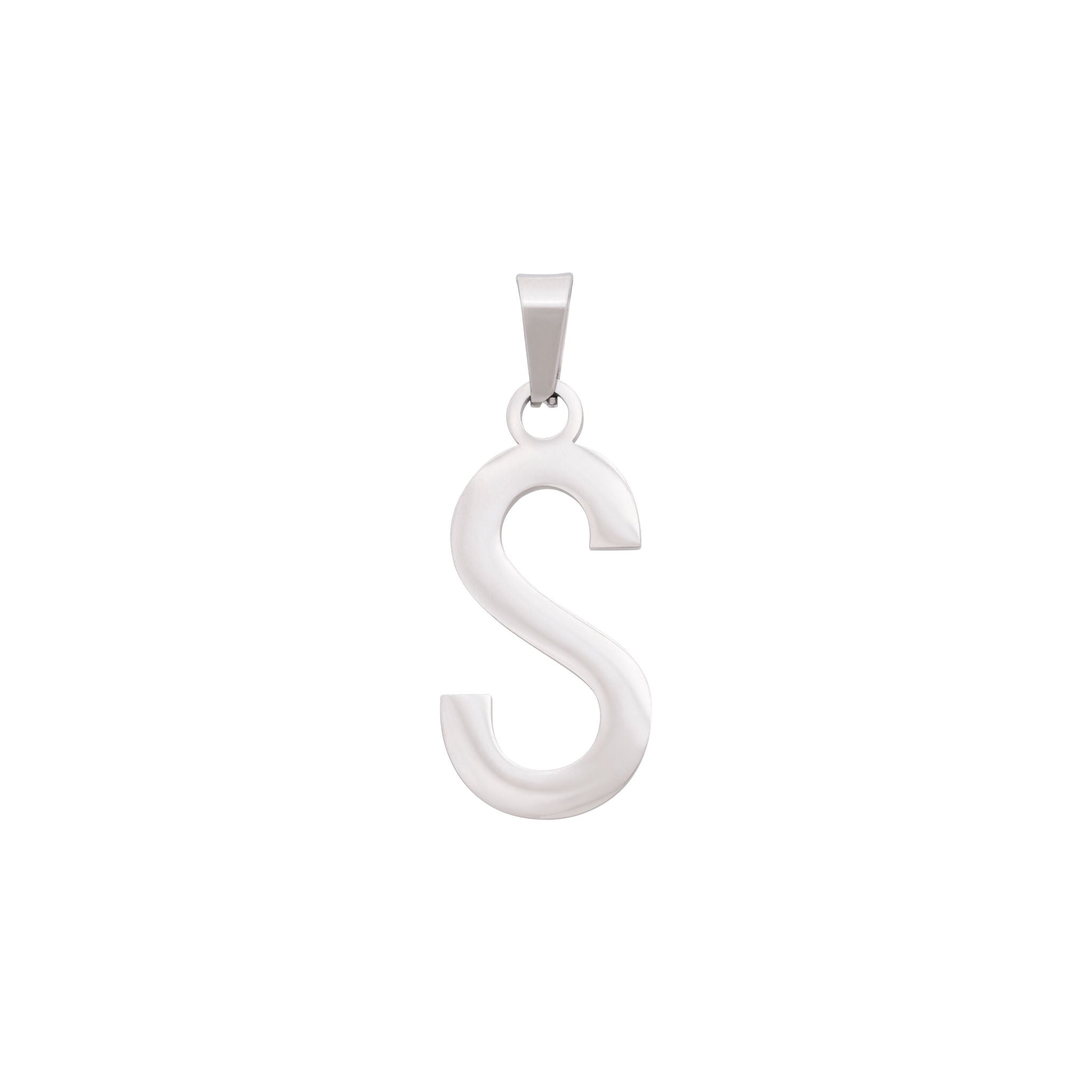 Bold Silver Letter Charms A-Z