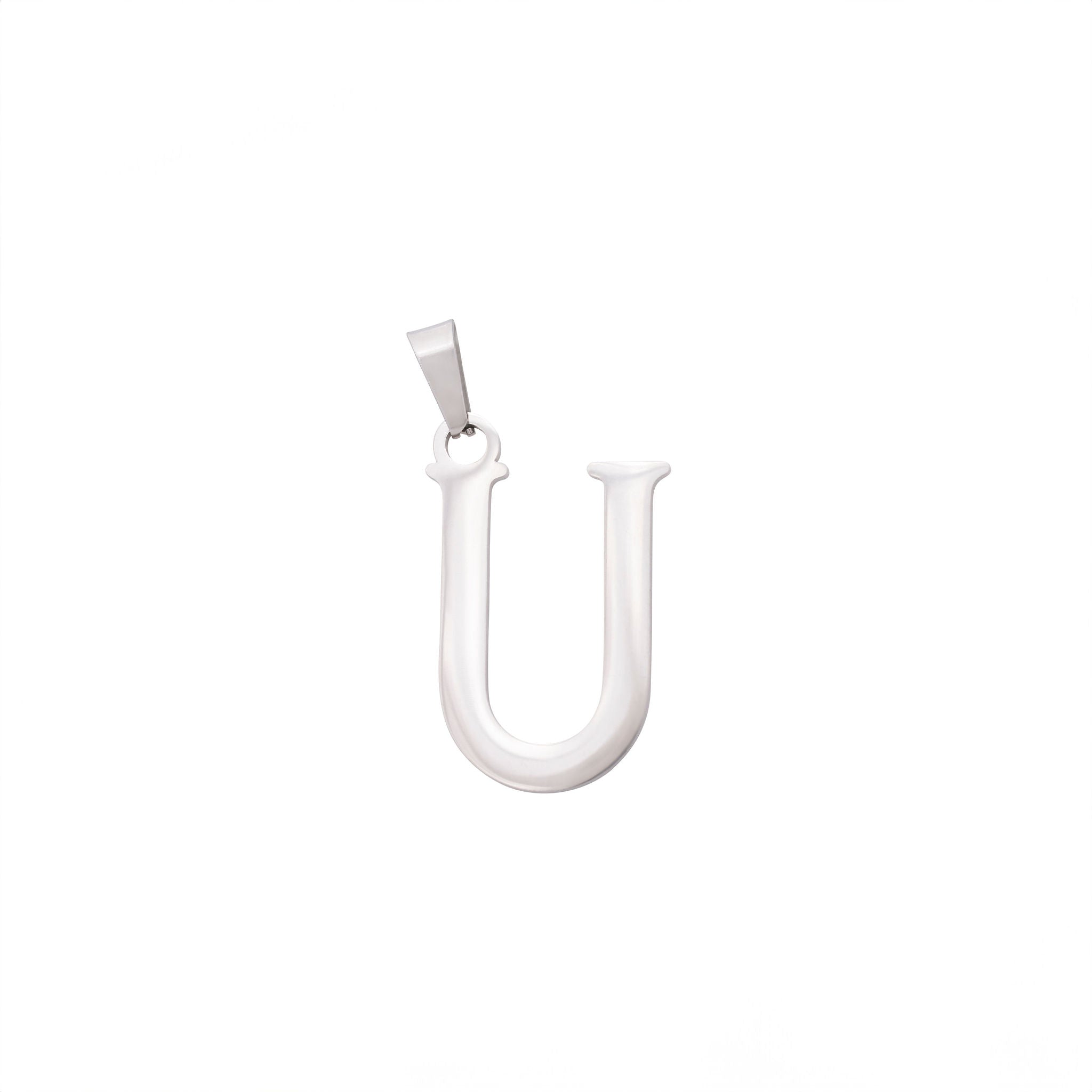 Bold Silver Letter Charms A-Z