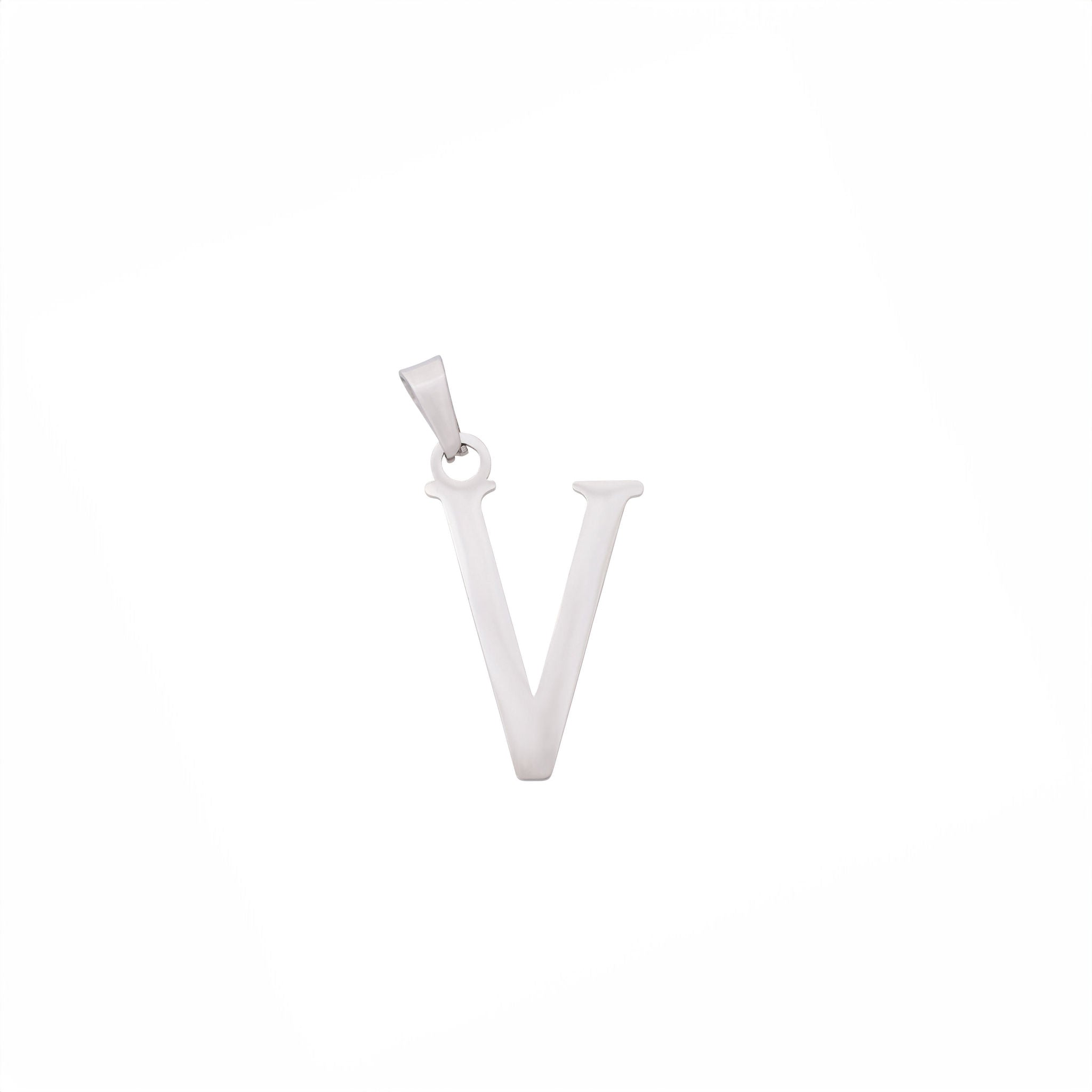 Bold Silver Letter Charms A-Z