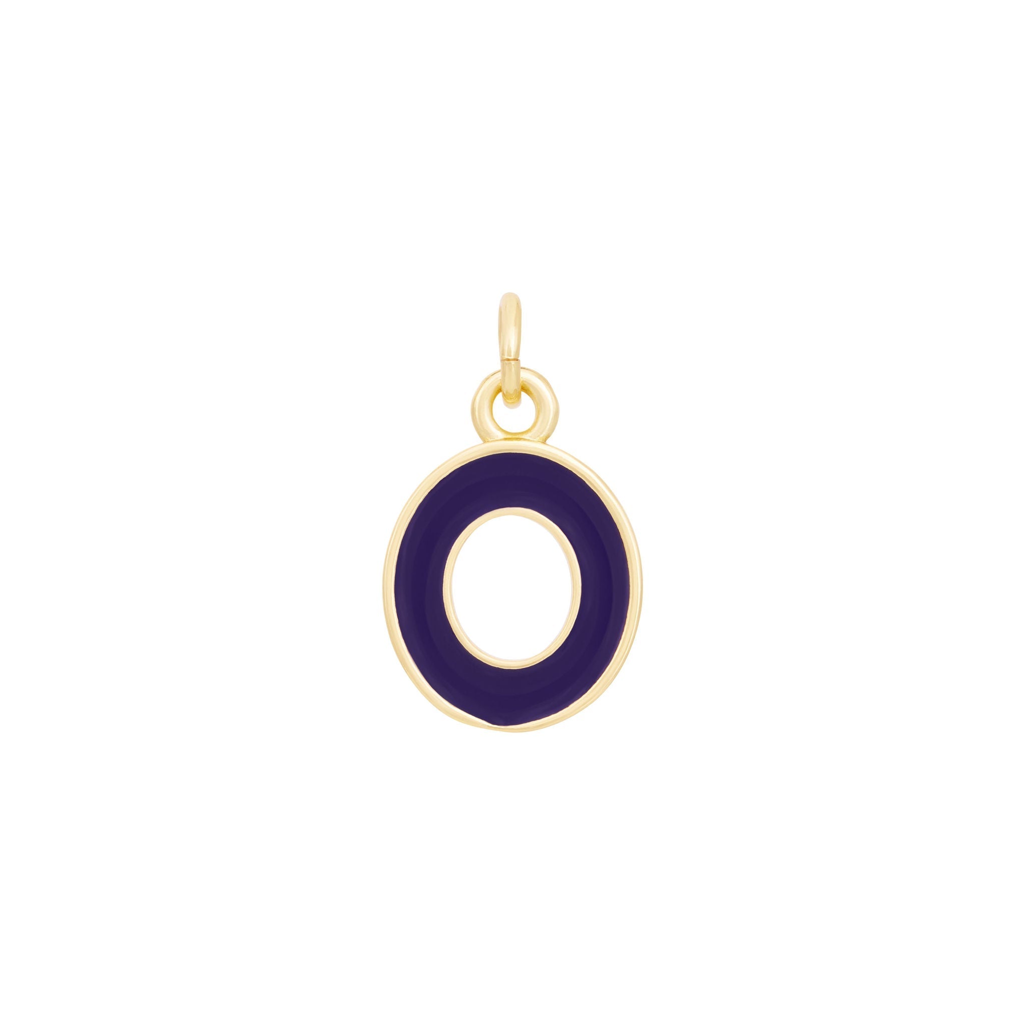 Dark Purple Gold letter O#Color_Dark Purple