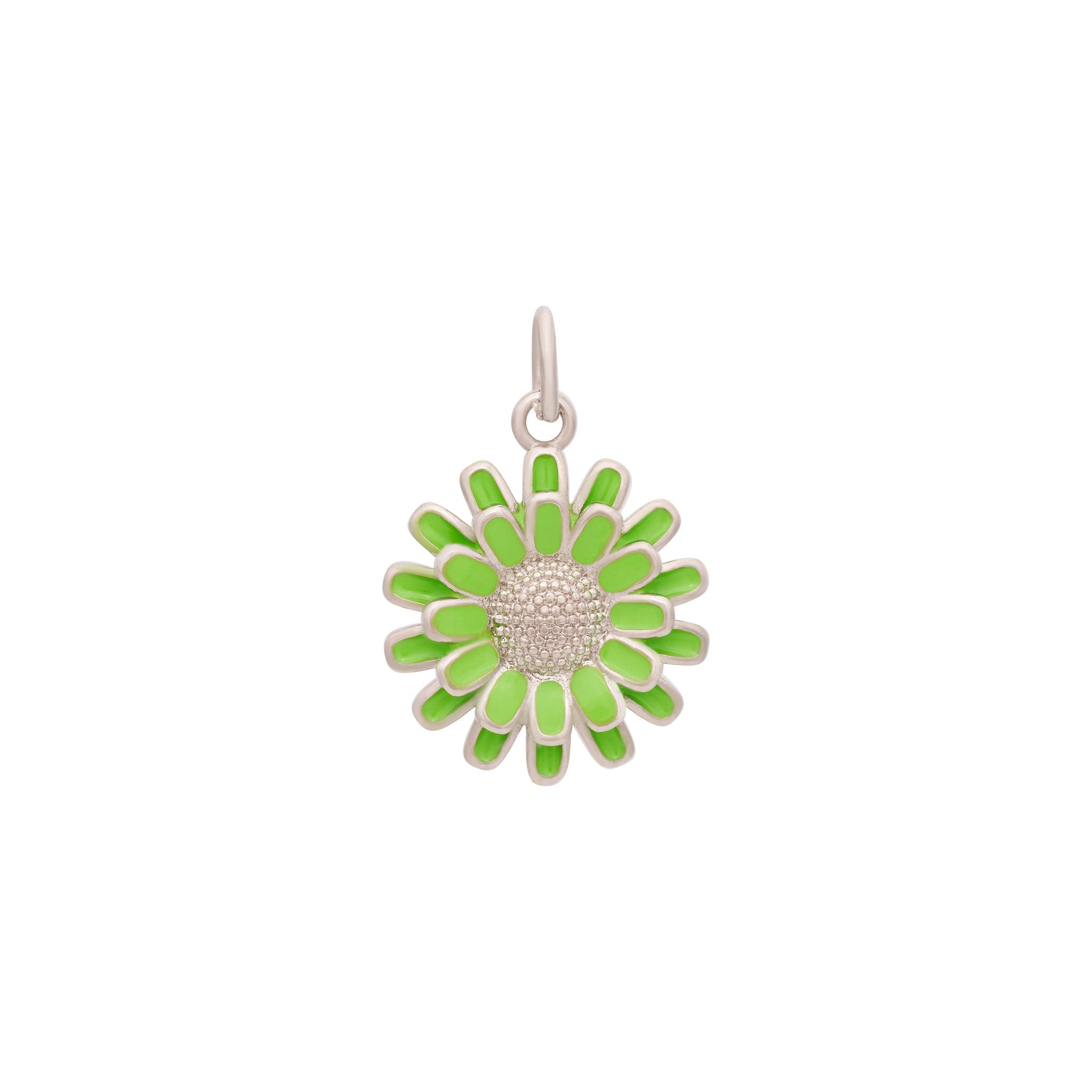 Silver Flower Petals Charm