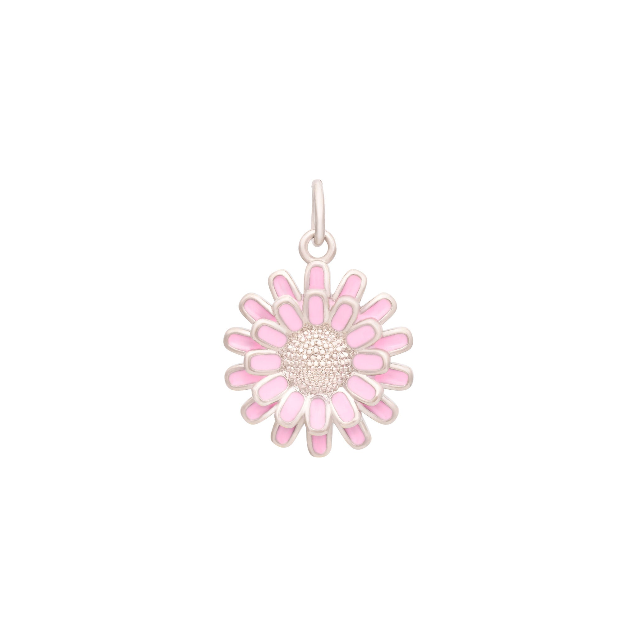 Silver Flower Petals Charm
