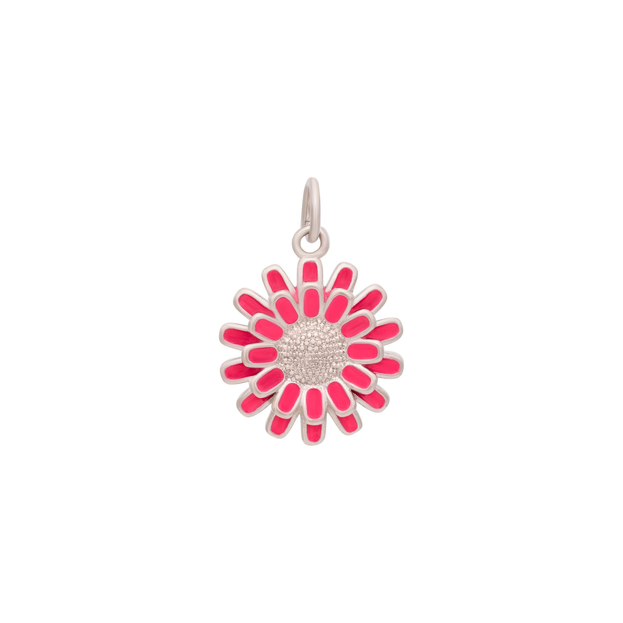 Silver Flower Petals Charm