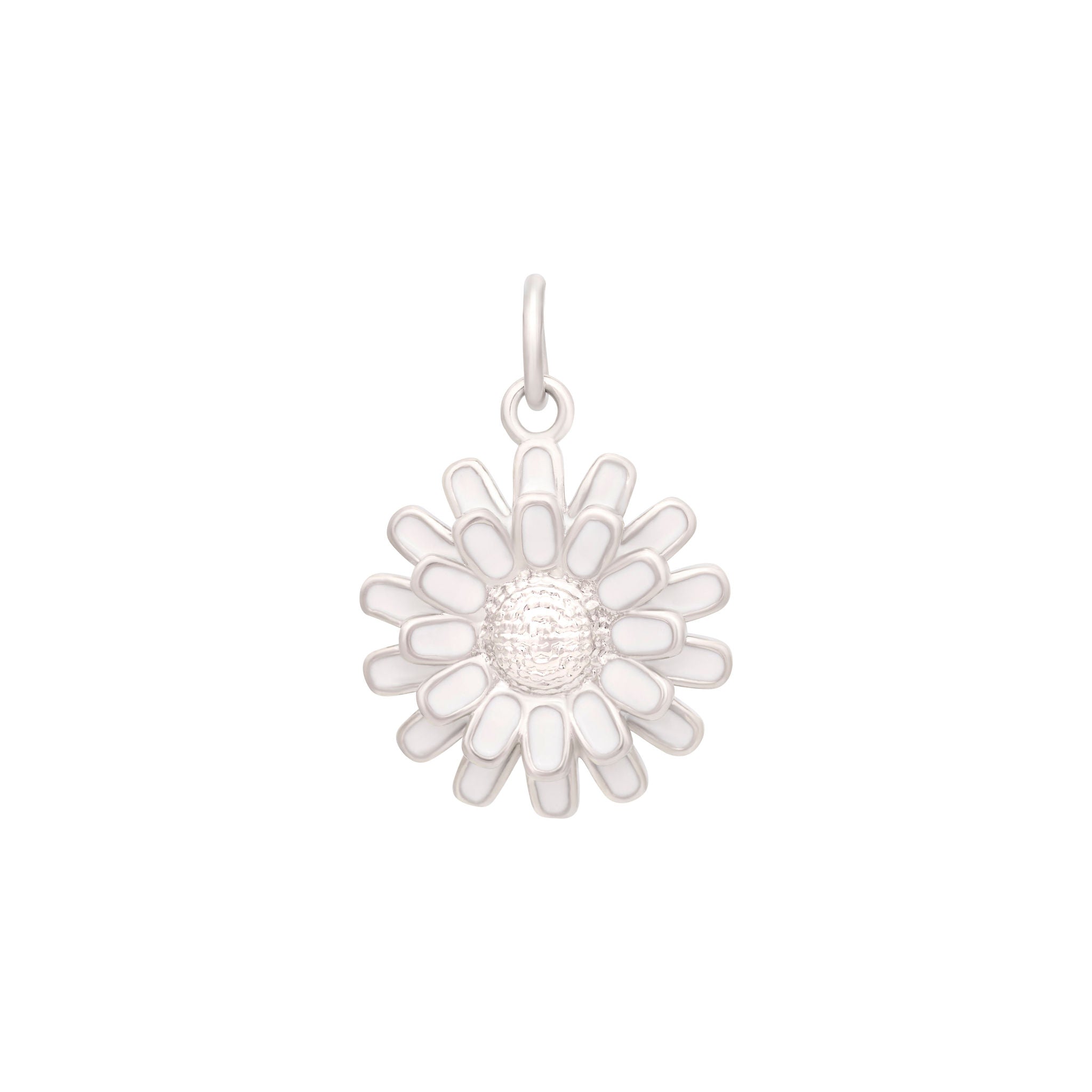 Silver Flower Petals Charm
