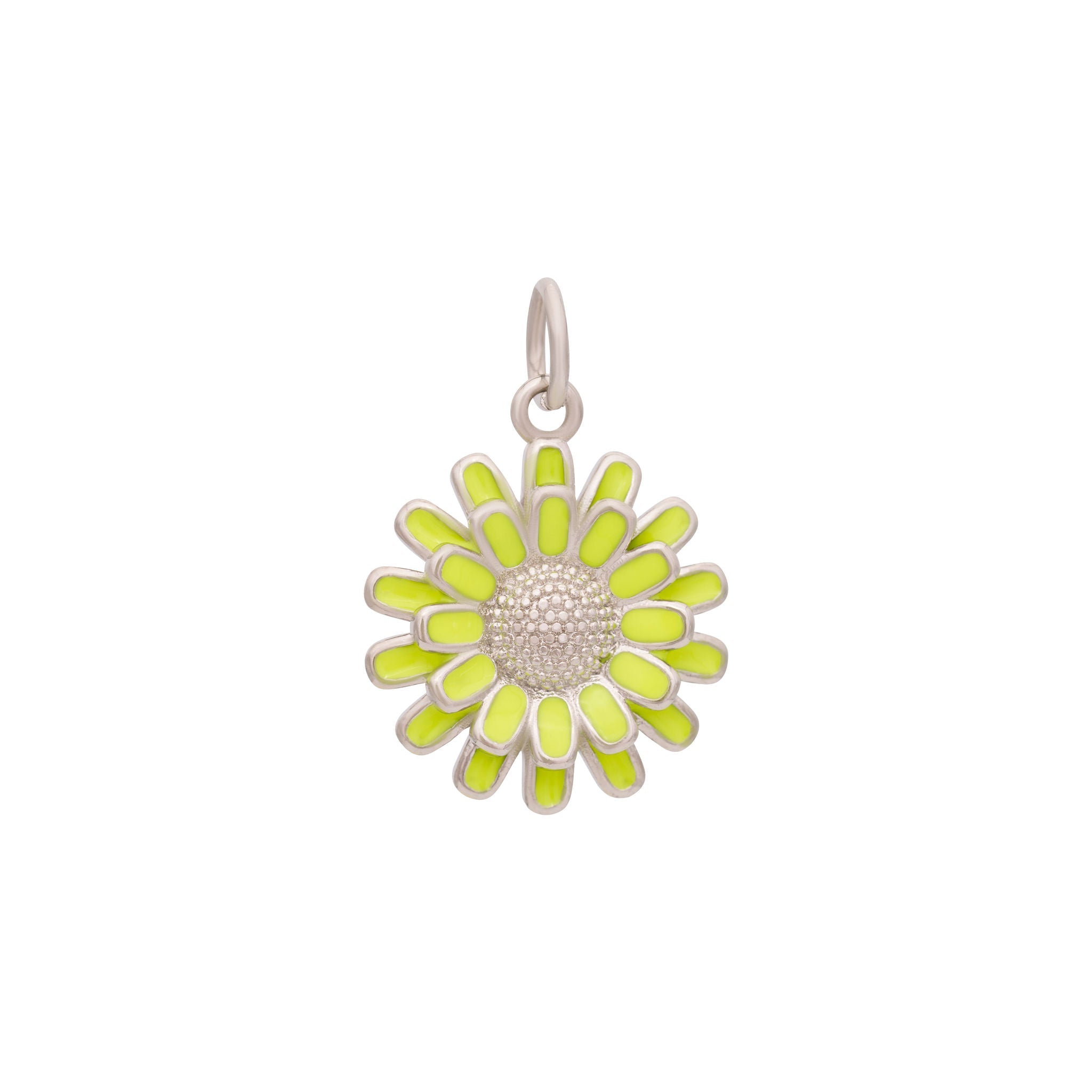 Silver Flower Petals Charm
