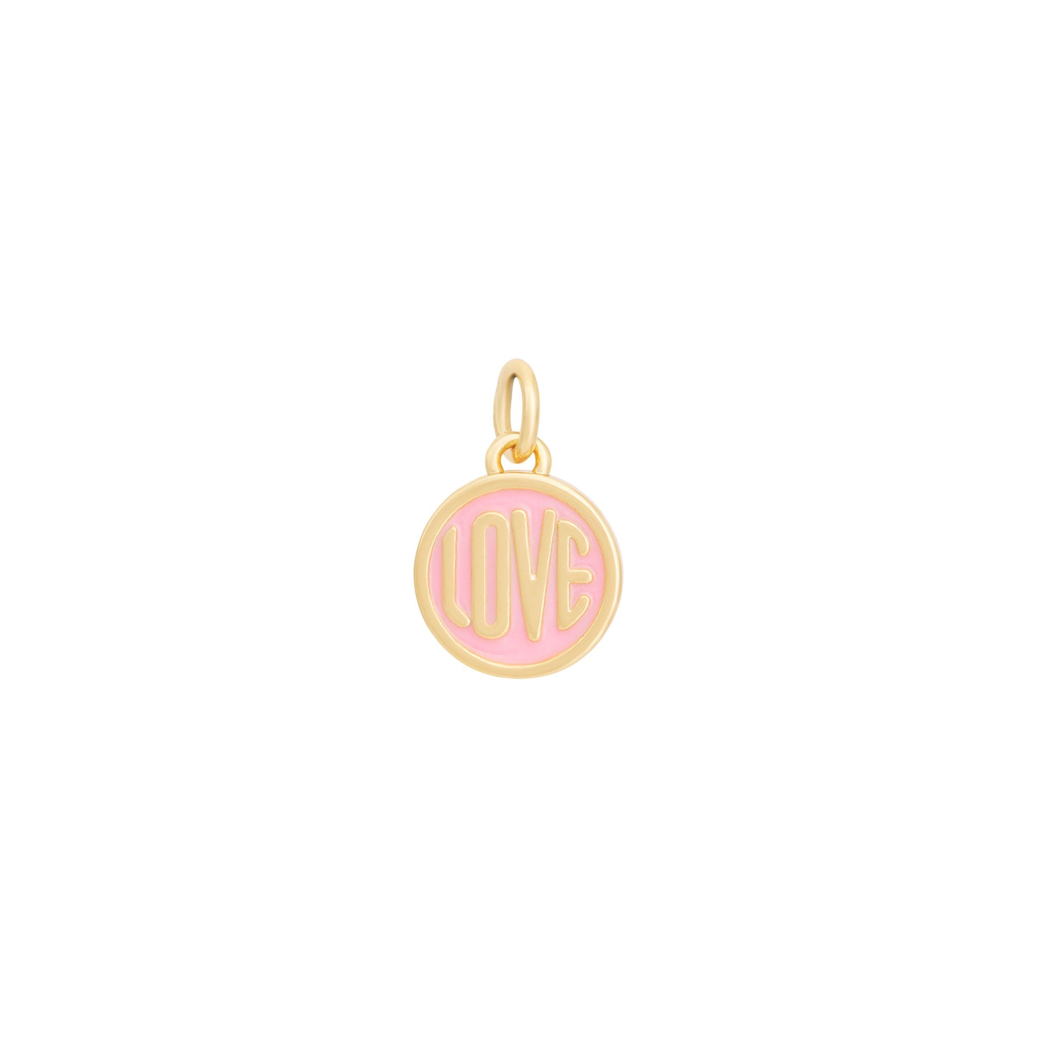 Gold Love Medallion Charm