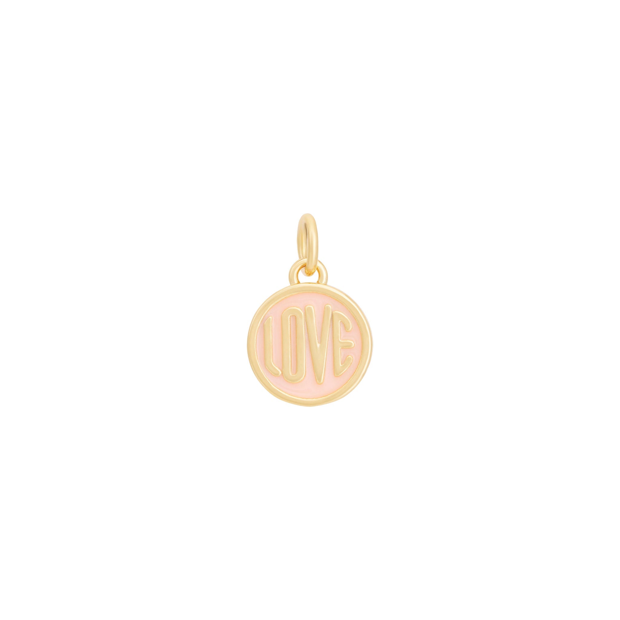 Gold Love Medallion Charm