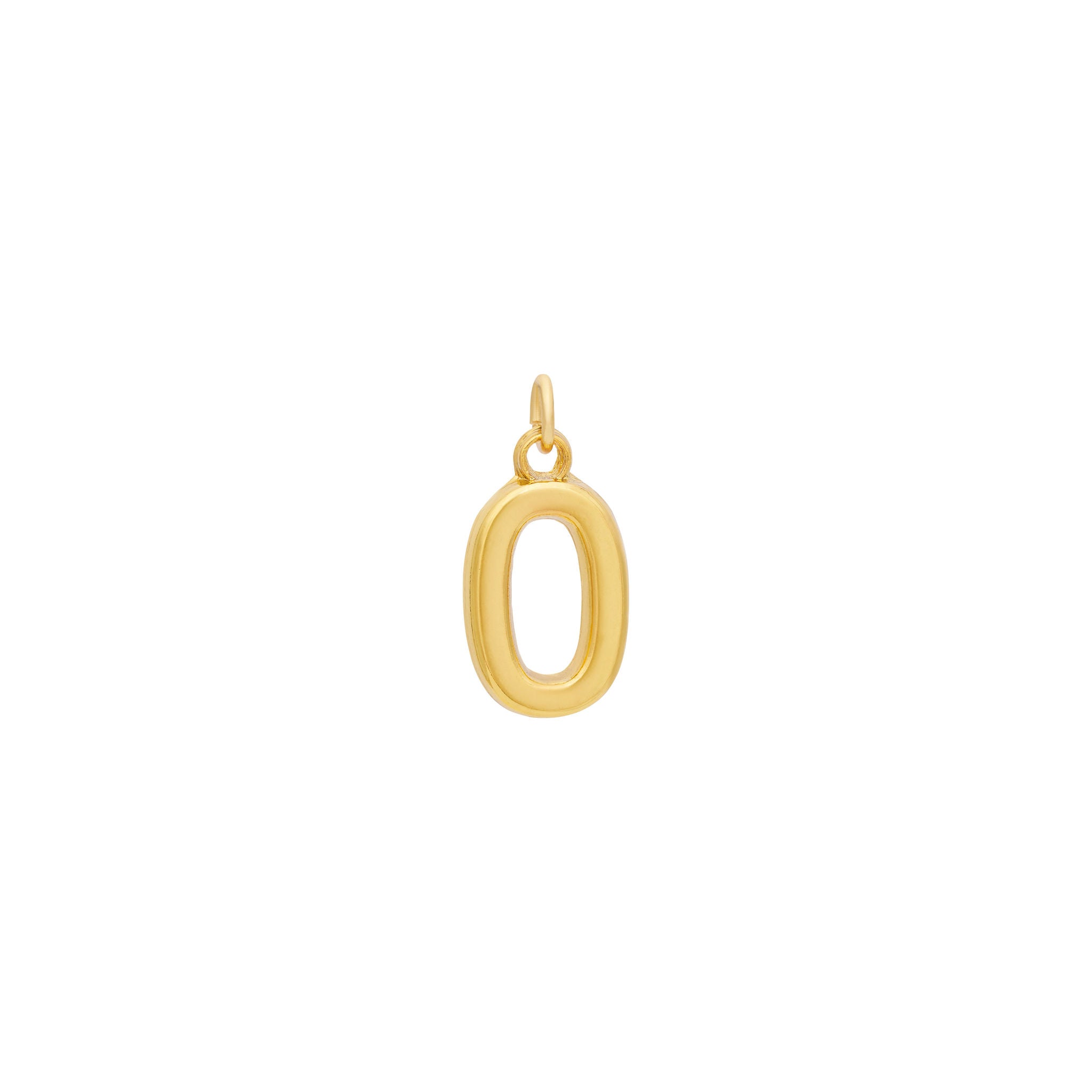 Gold Number Charms