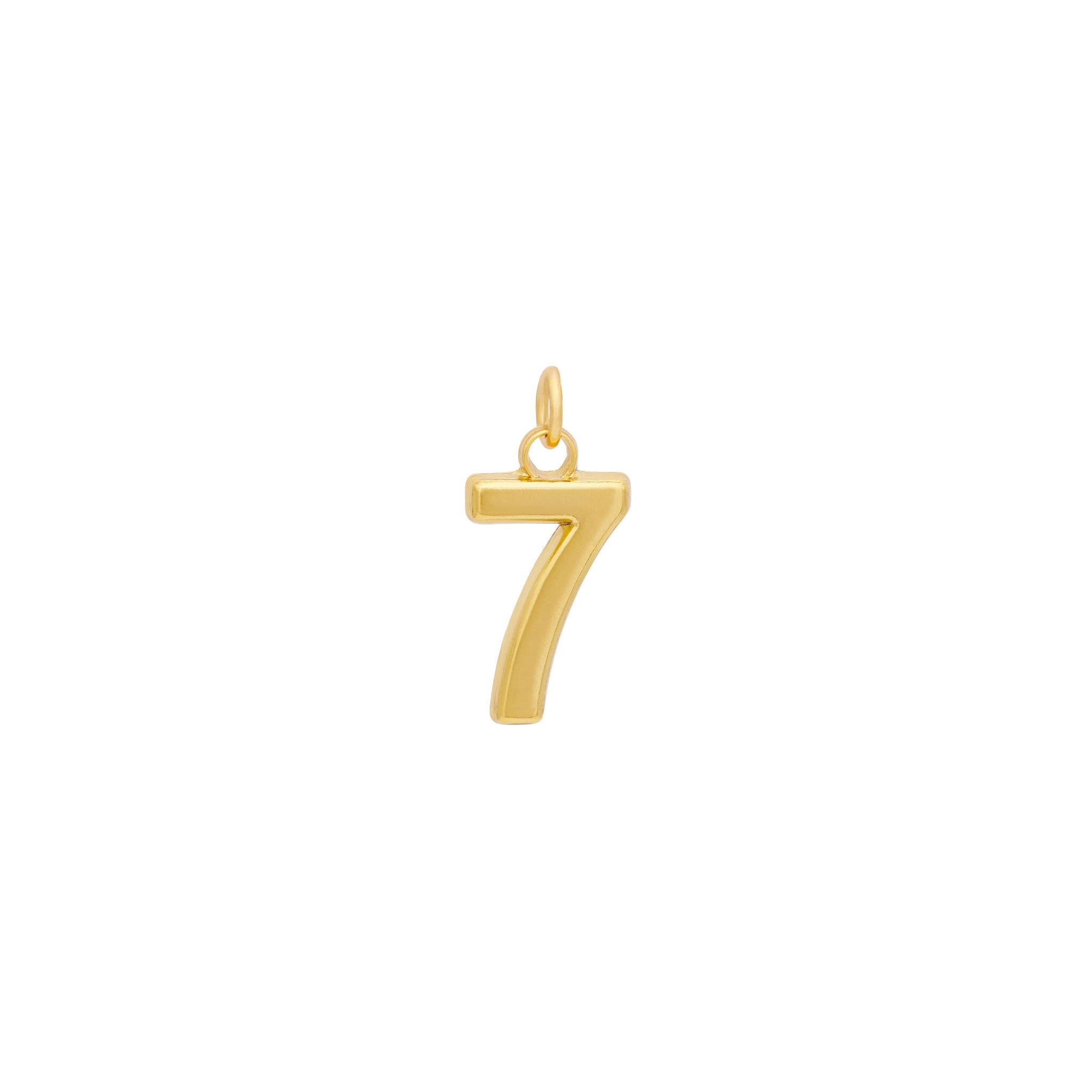 Gold Number Charms