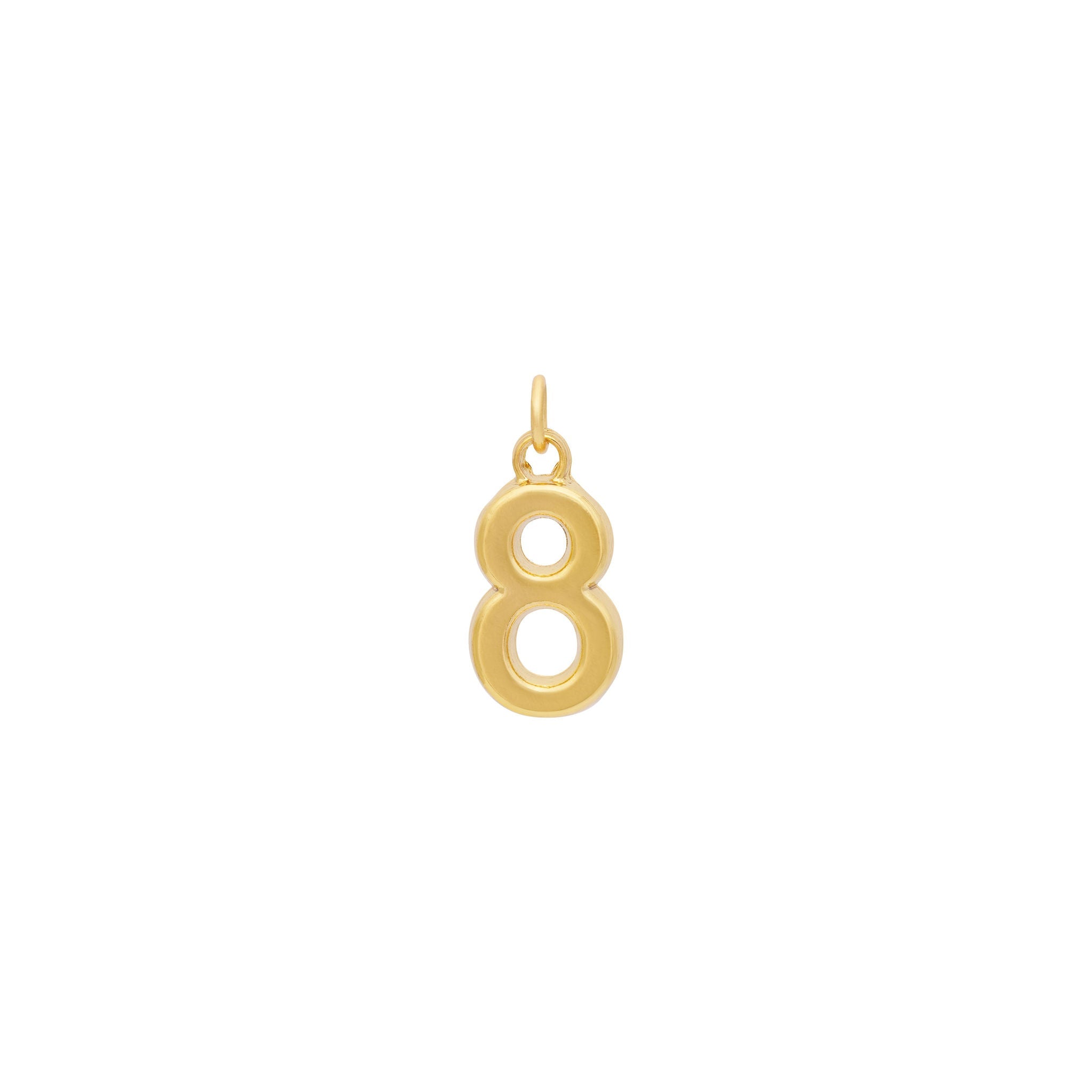 Gold Number Charms