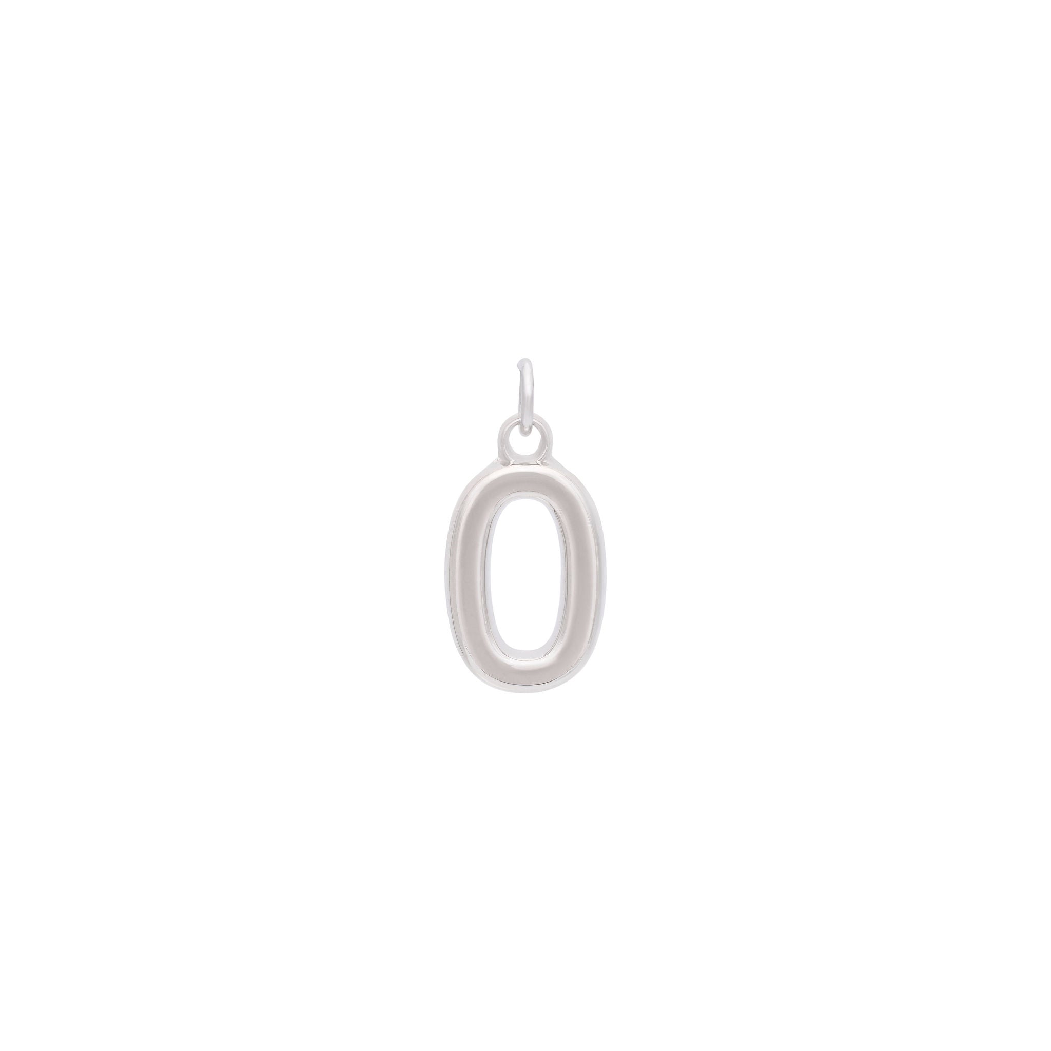 Silver Number Charms