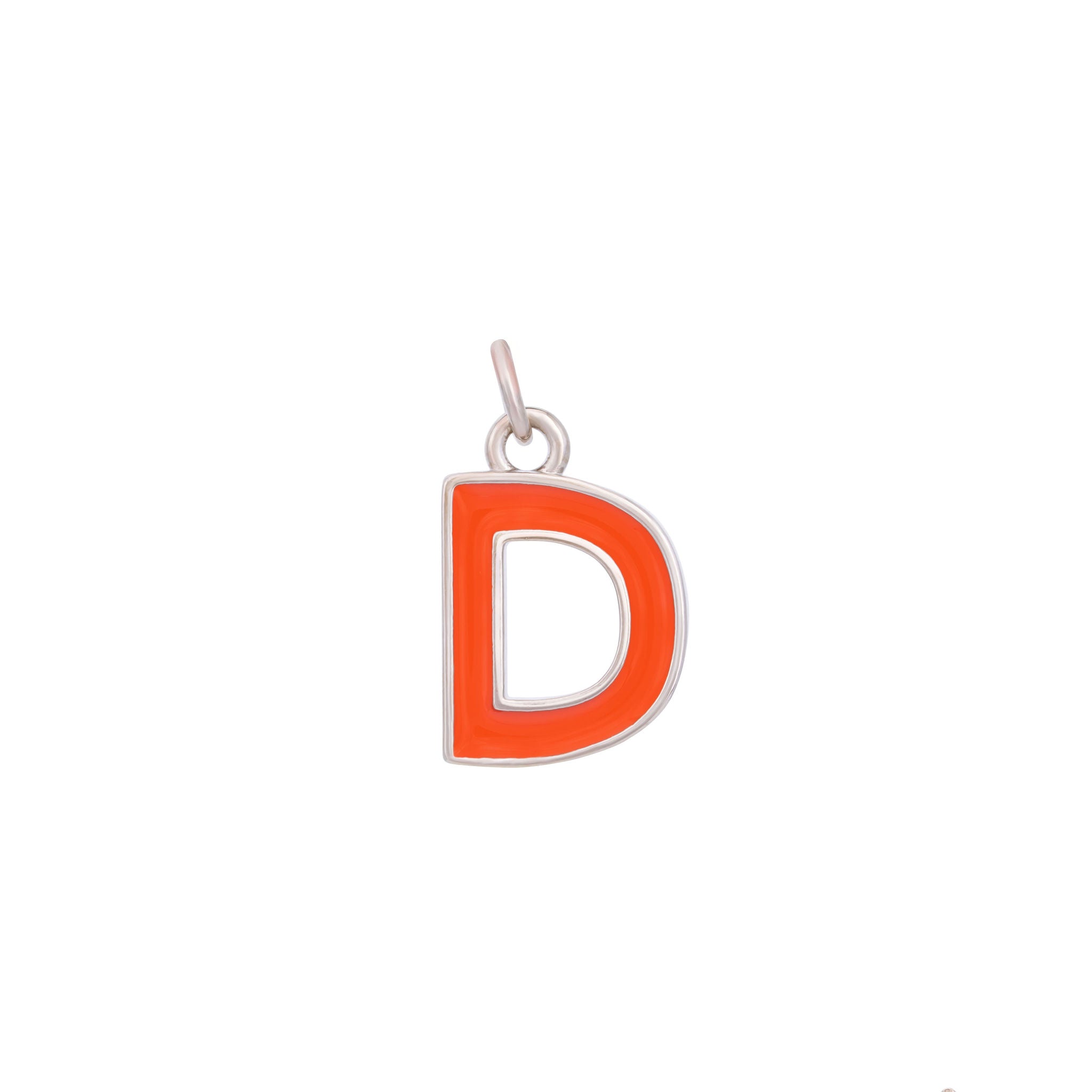 Orange Silver letter D#Color_Orange