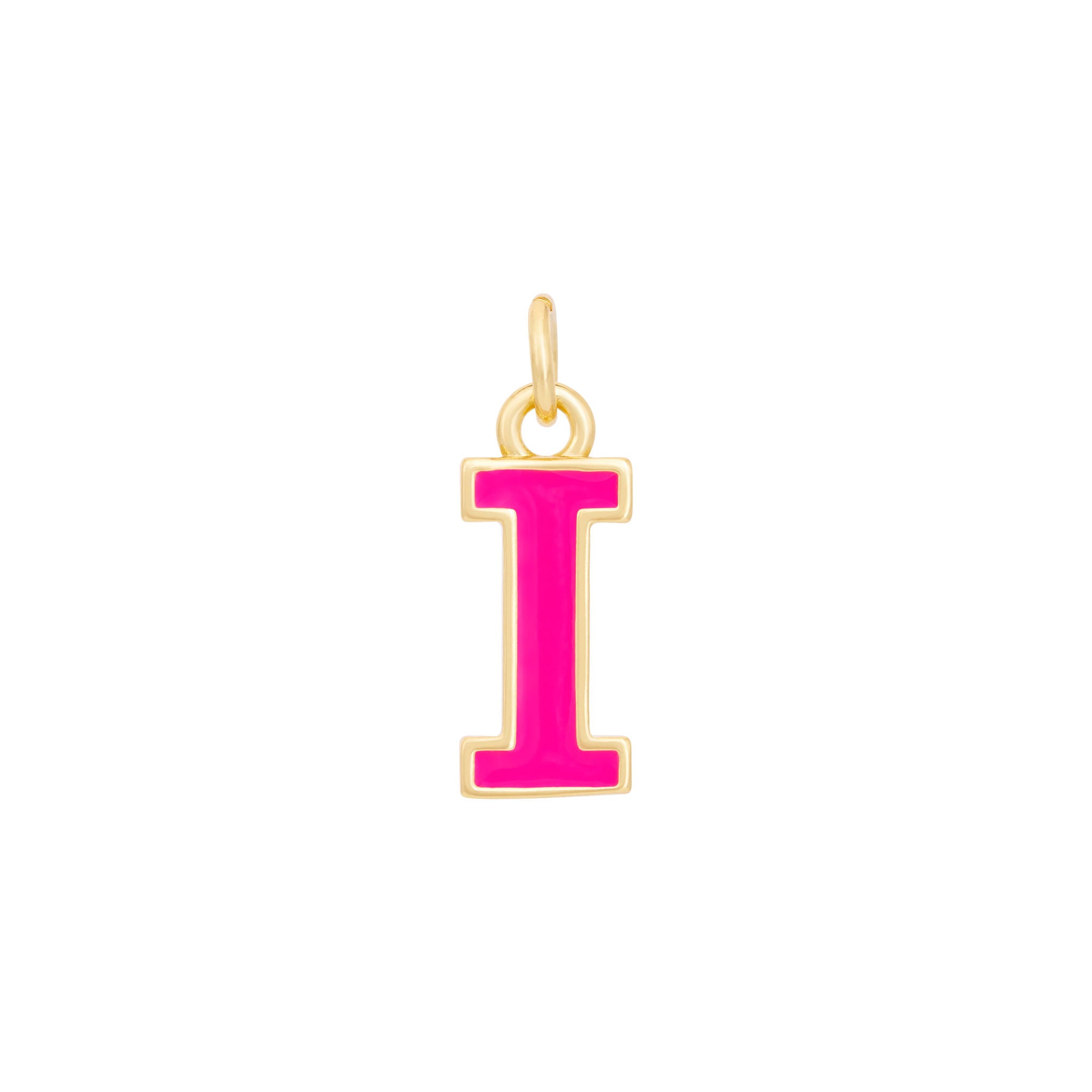 Pink & Gold Letter Charms A-Z