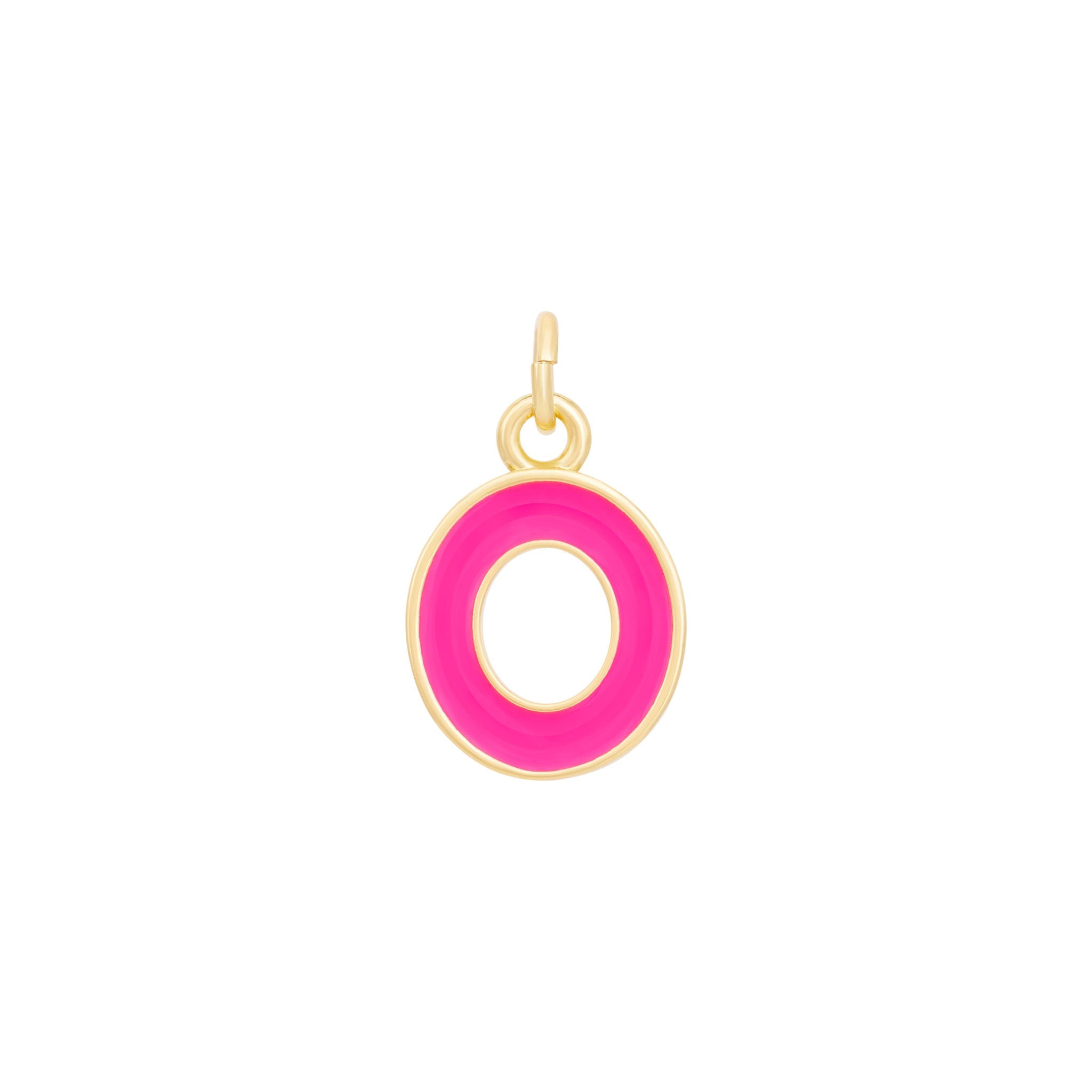 Pink & Gold Letter Charms A-Z