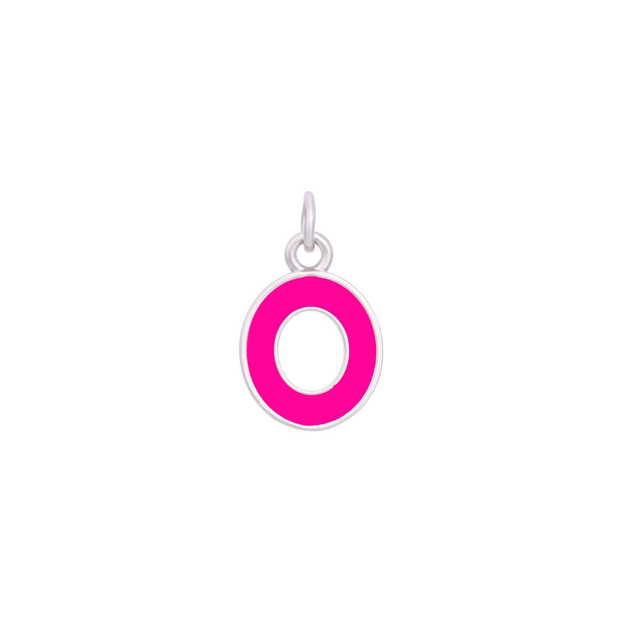 Pink & Silver Letter Charms A-Z