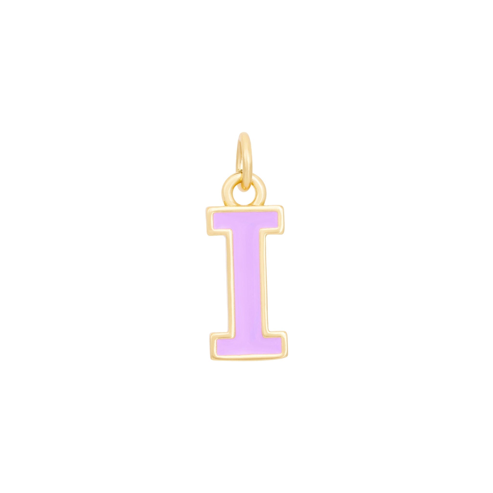 Purple Gold letter I#Color_Purple