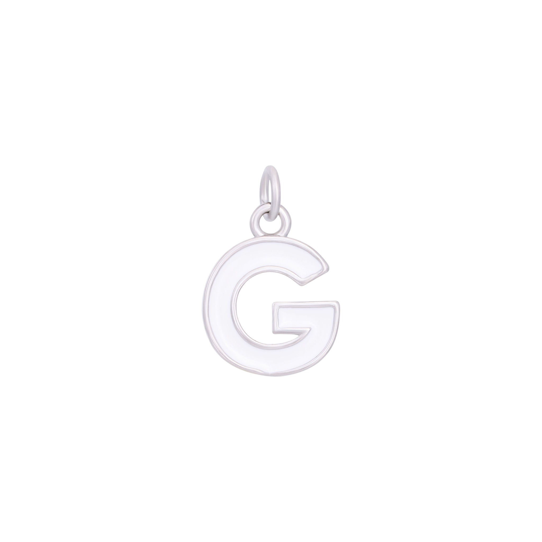 White Silver letter G#Color_White