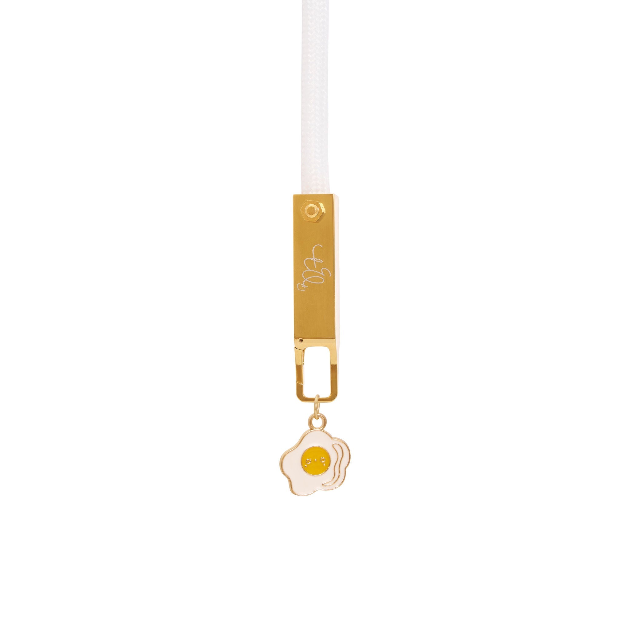 Fried Egg Gold Charm