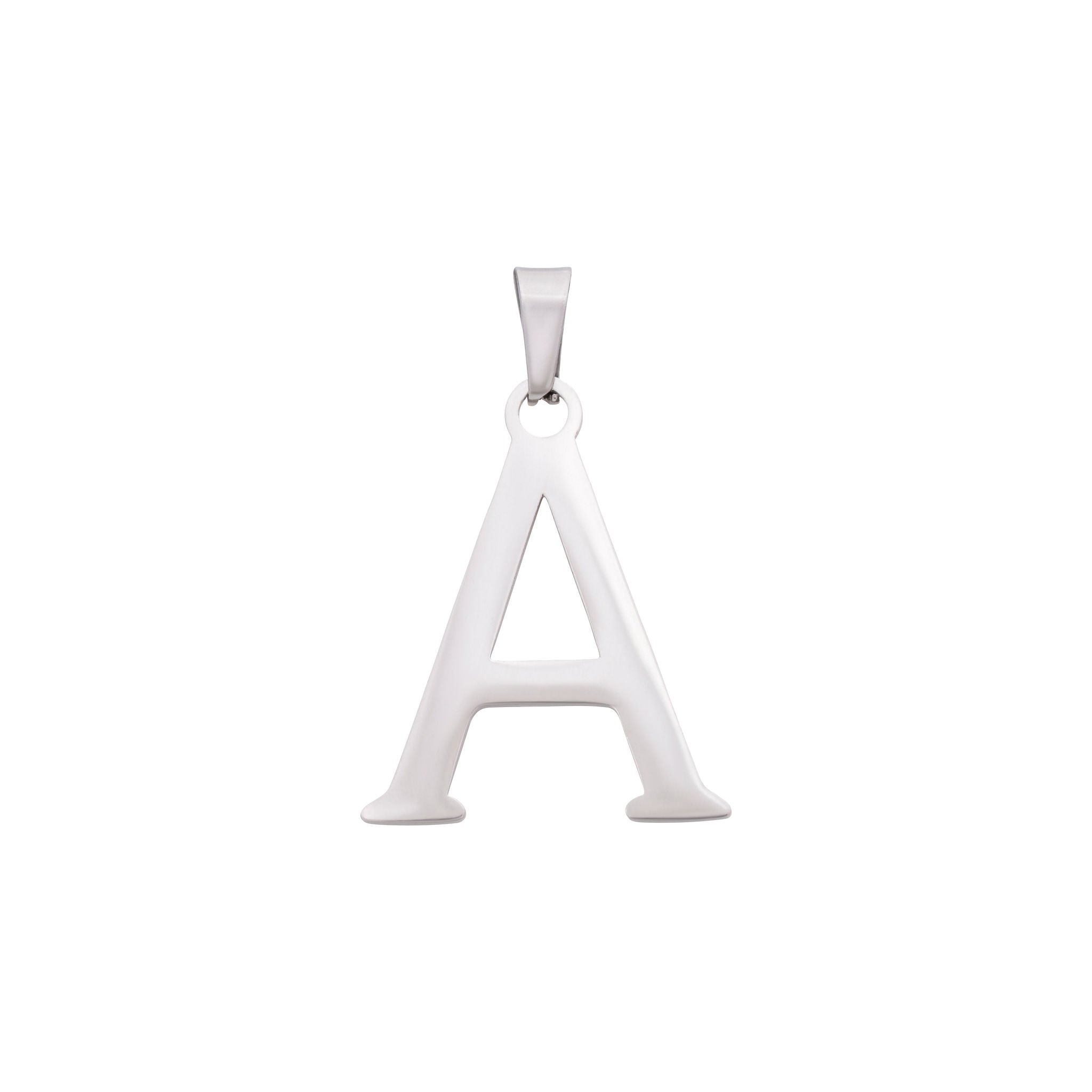 Bold Letter Charms A-Z - Silver