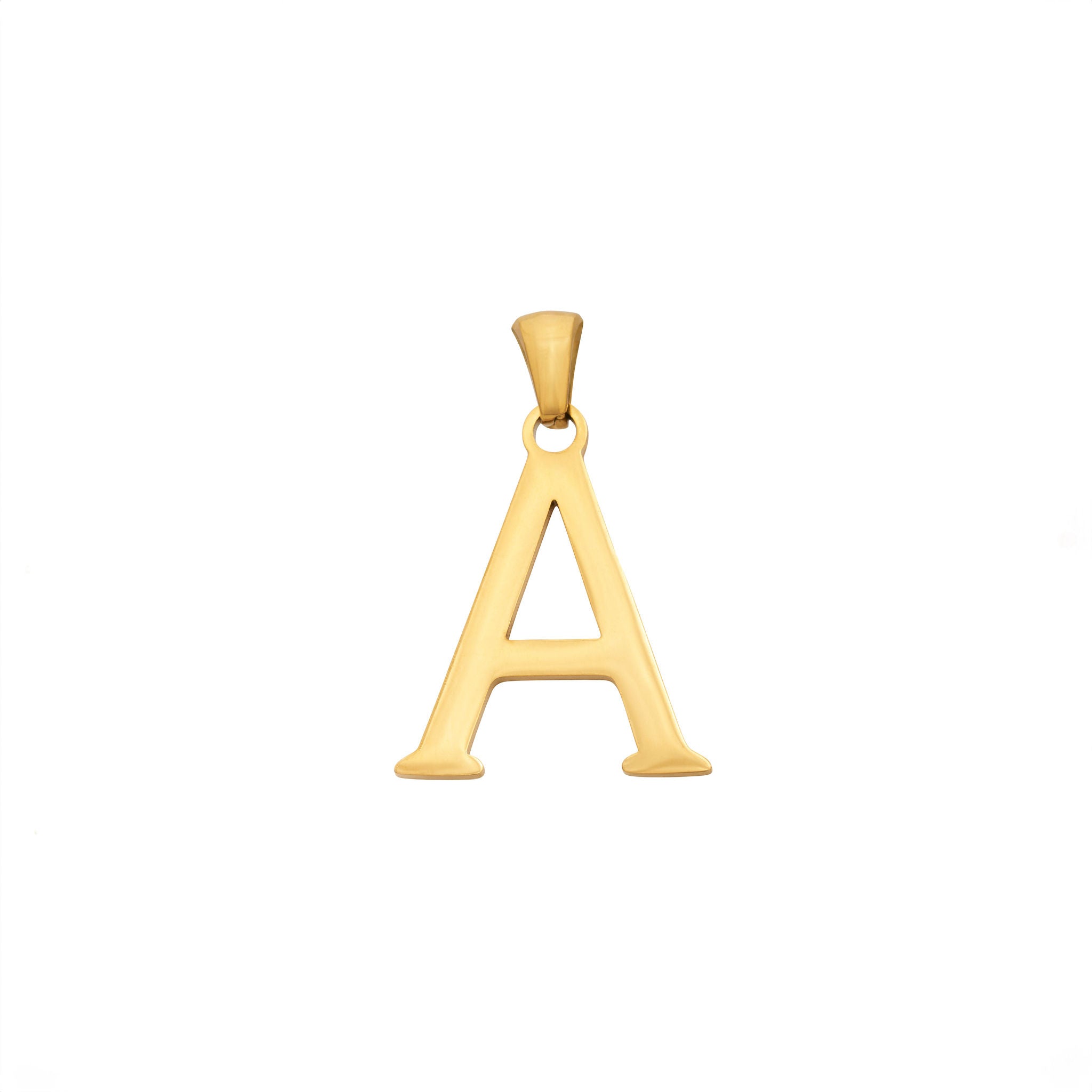 Bold Letter Charms A-Z - Gold