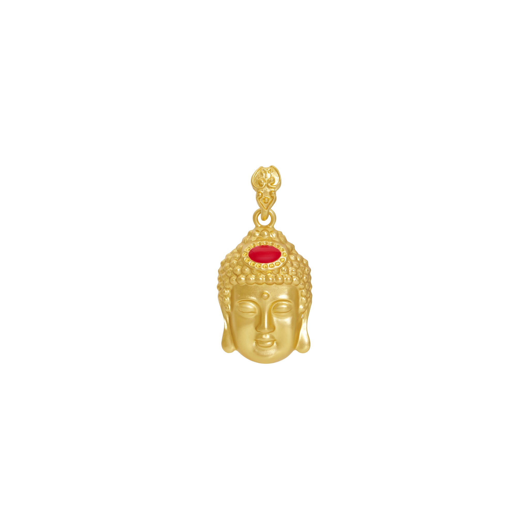 Gold Buddha Head Charm