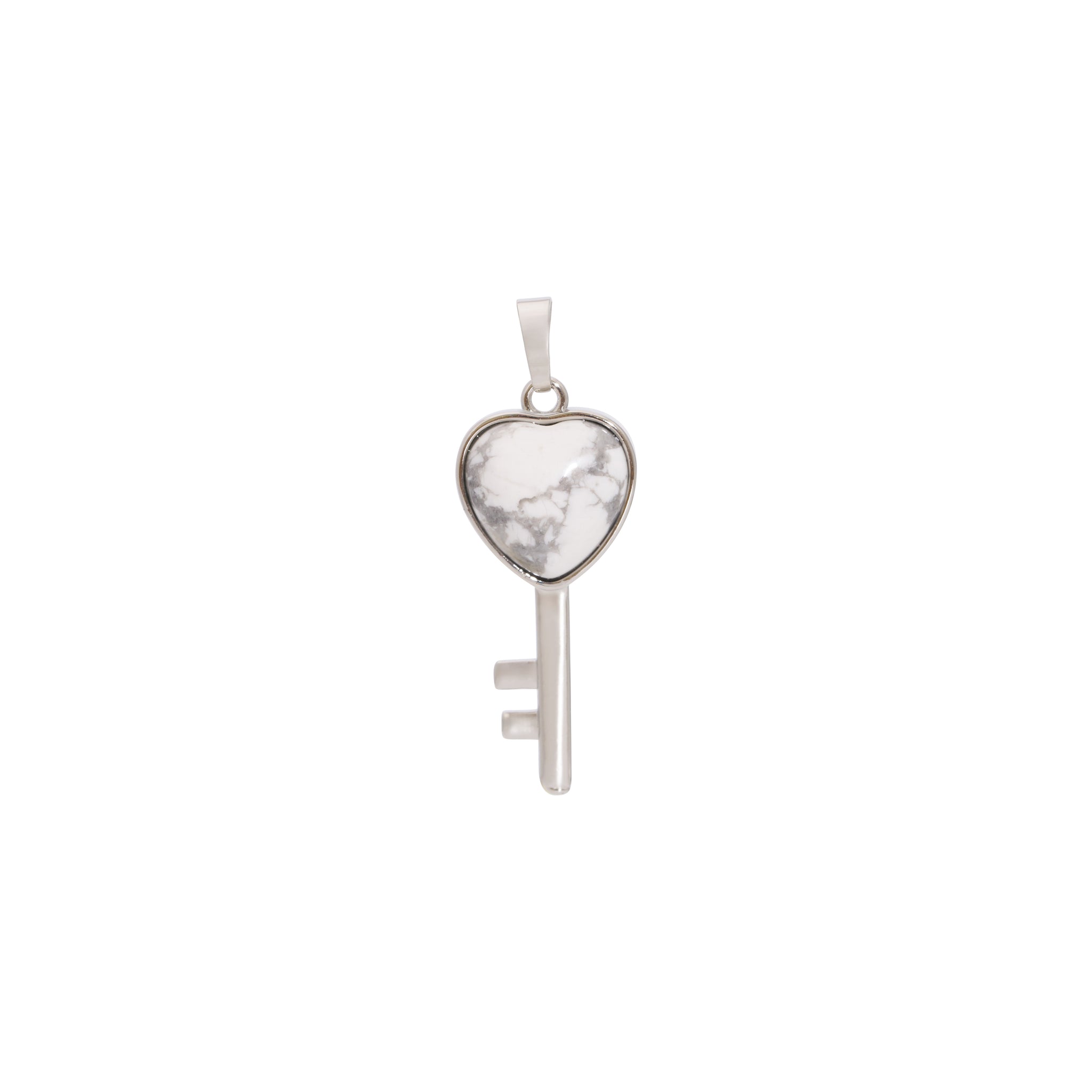 Silver Key To Your Heart Charm