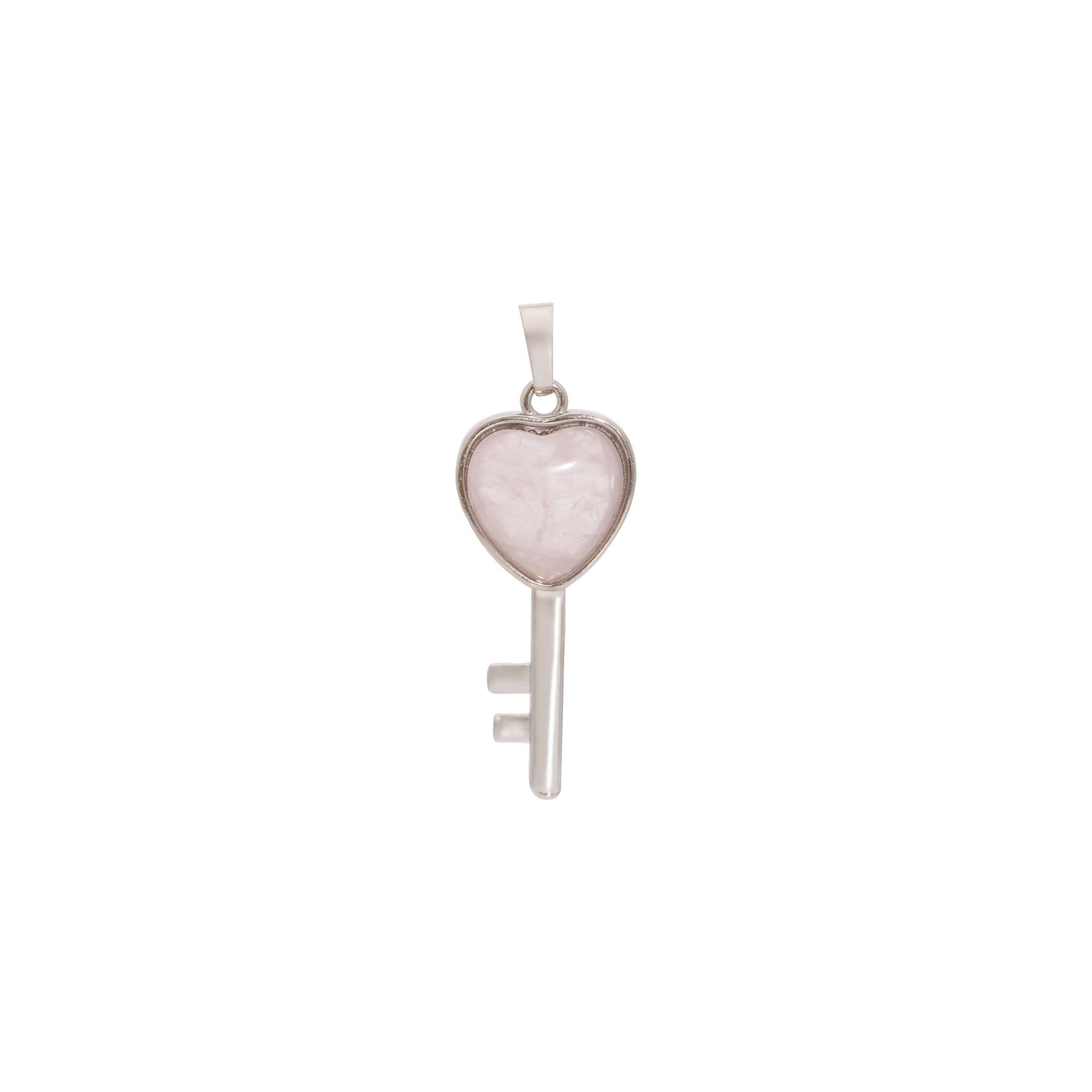 Silver Key To Your Heart Charm