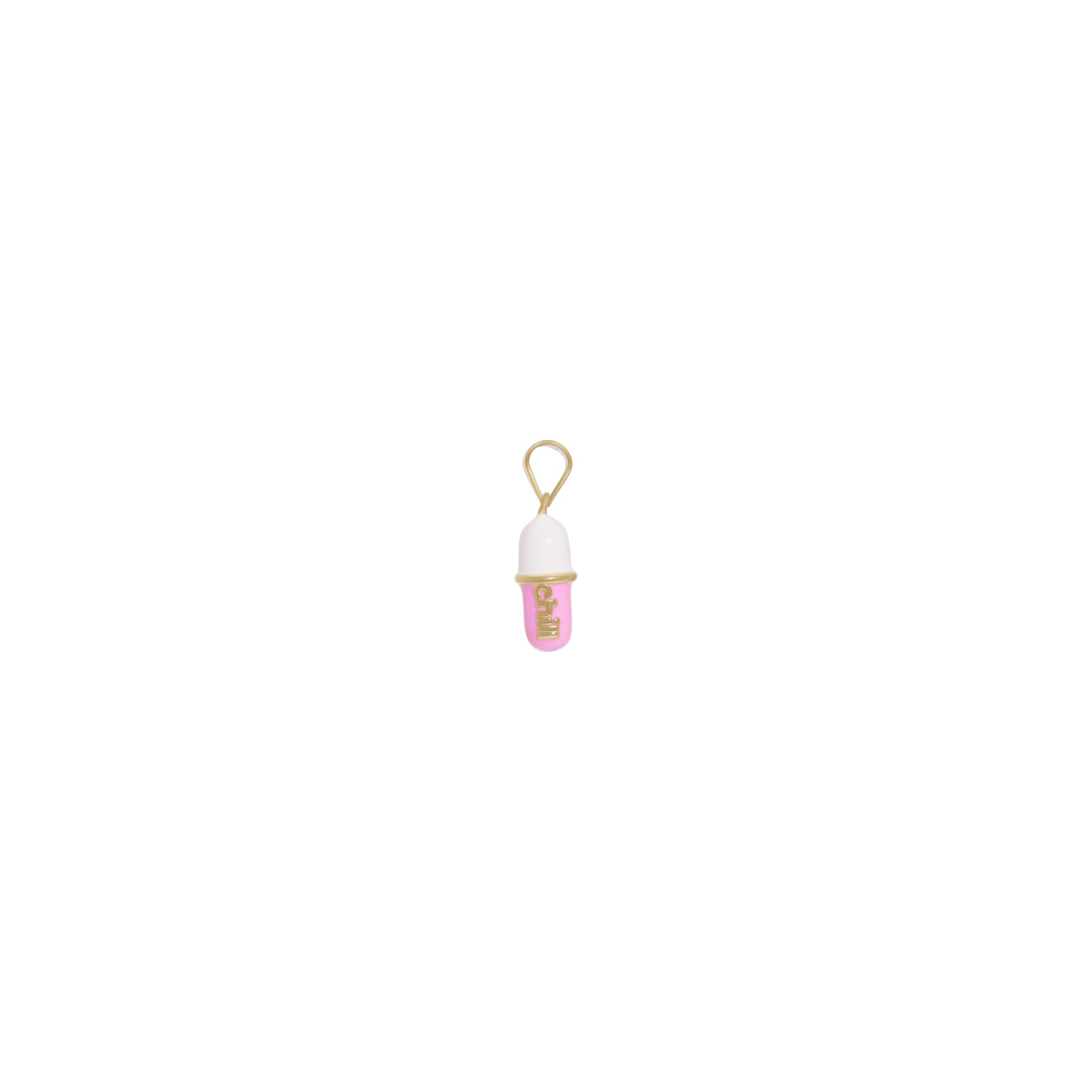 Gold Chill Pill Charm