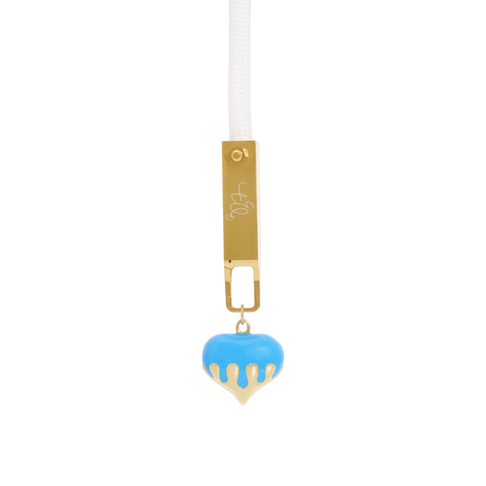 Gold Drip Heart Charm