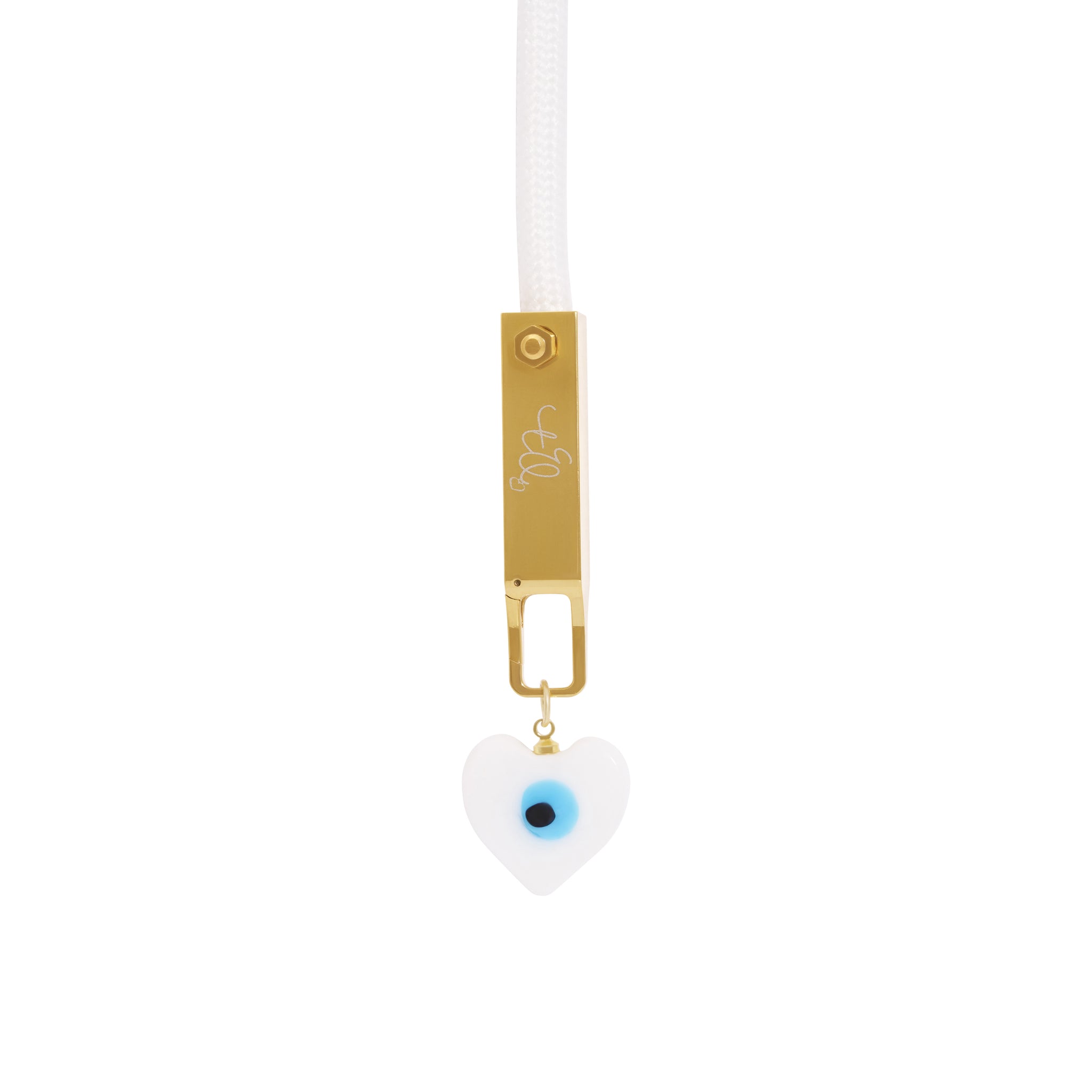 Gold Evil Eye Heart Charm