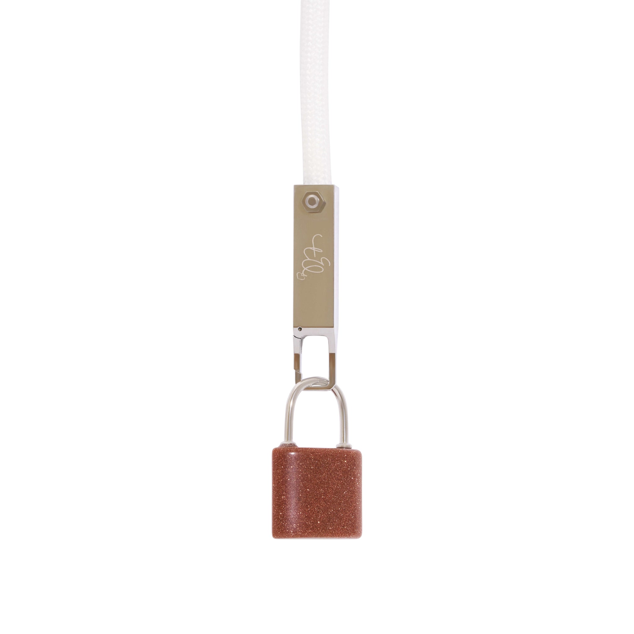 Silver Stone Lock Charms