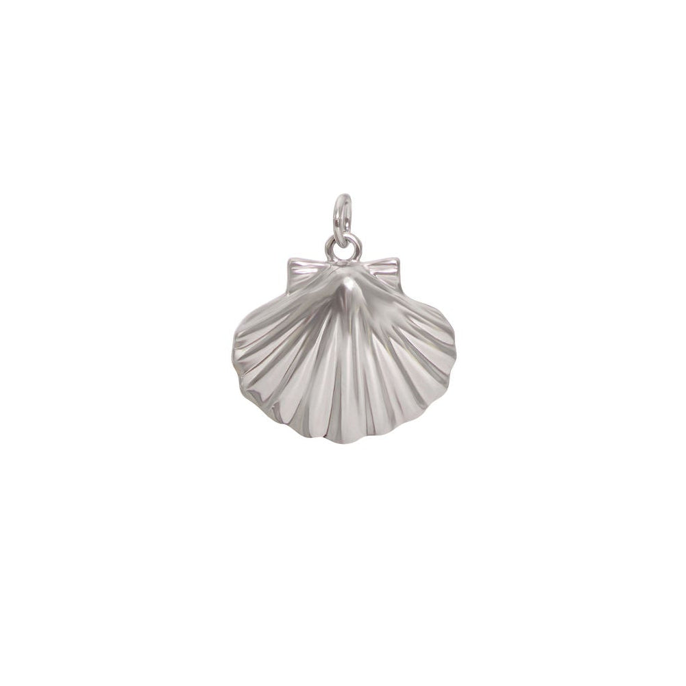 Scallop Silver Charm