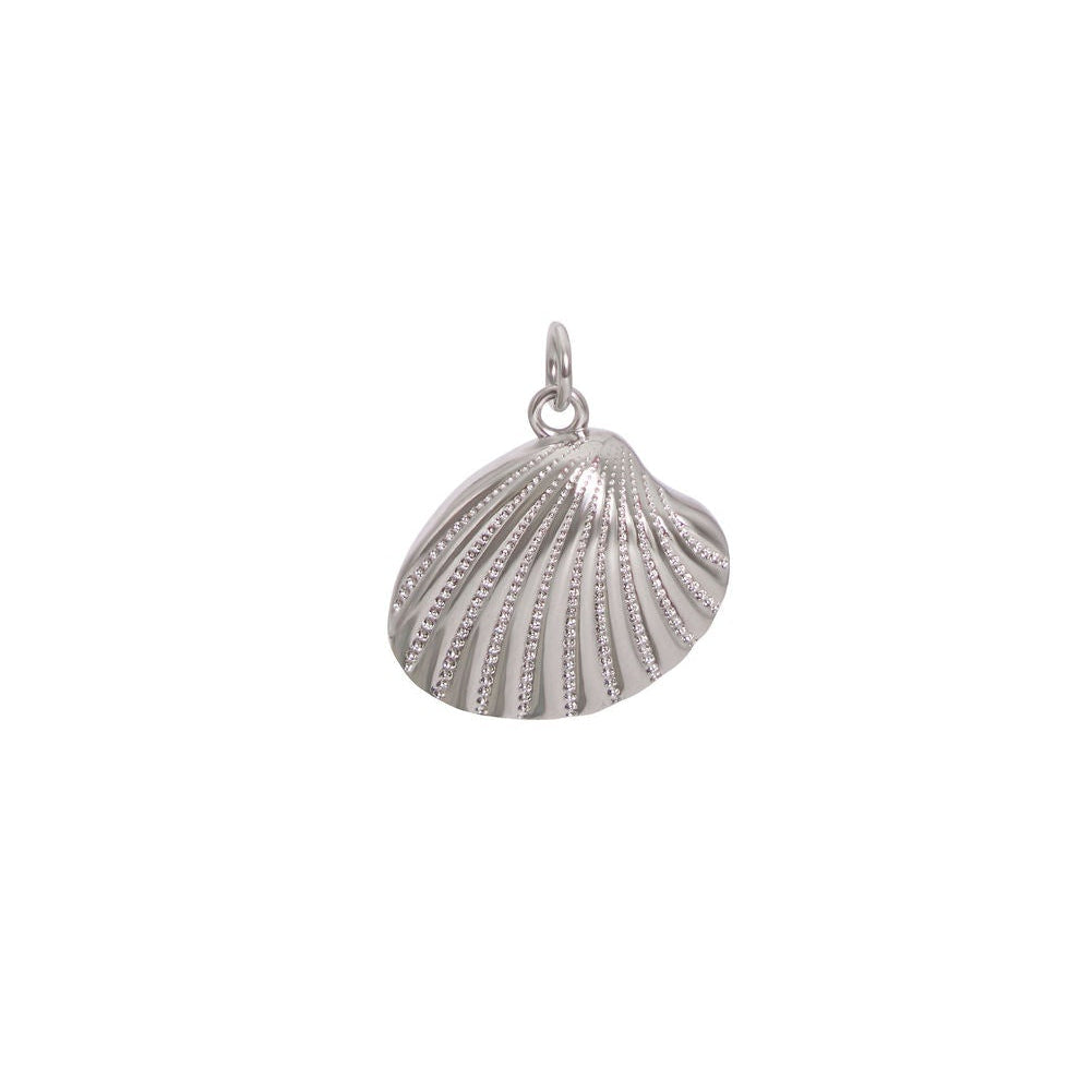 Seashell Clam Silver Charm